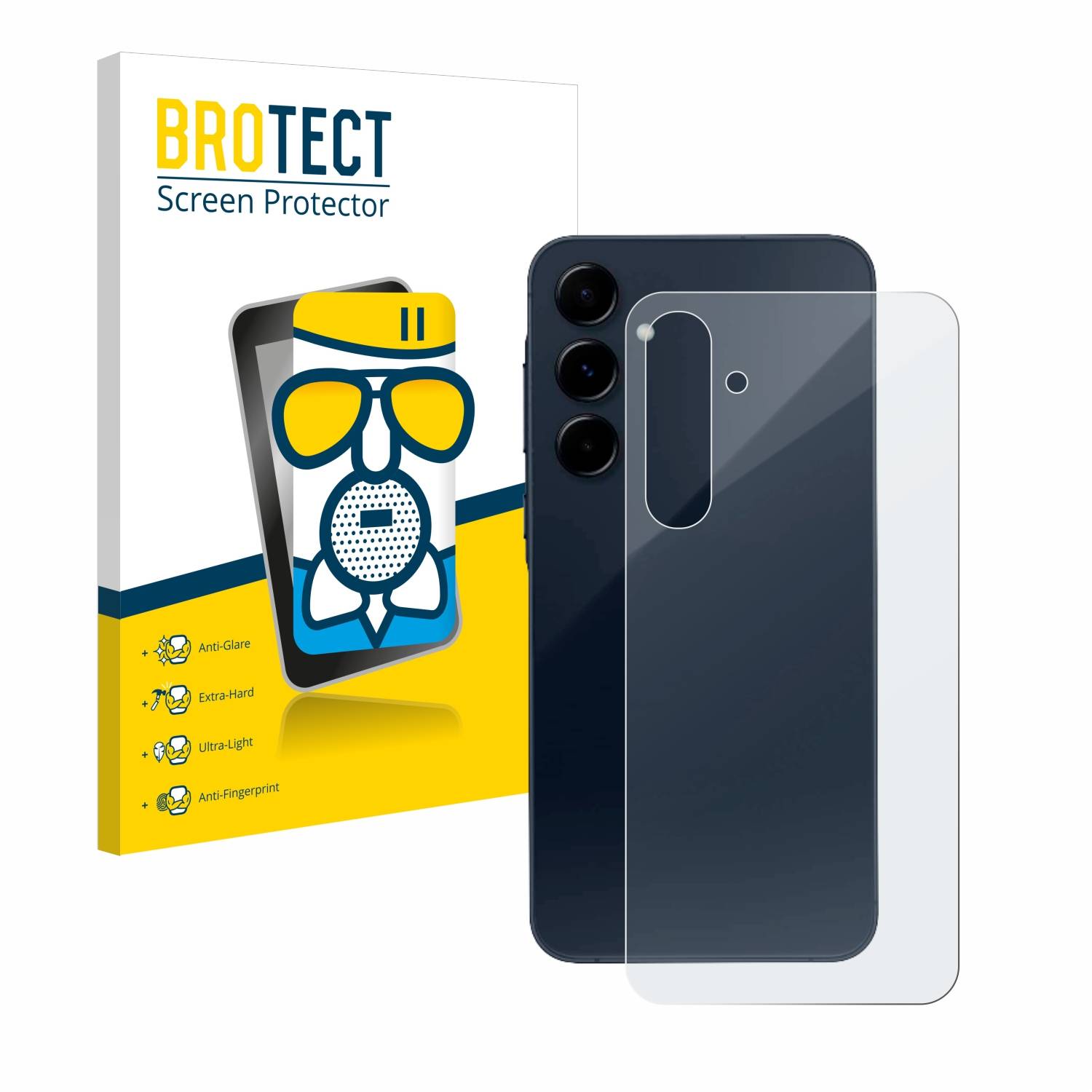 BROTECT AirGlass Matt Glas Panzer Folie für Samsung Galaxy A35 5G (Rückseite)