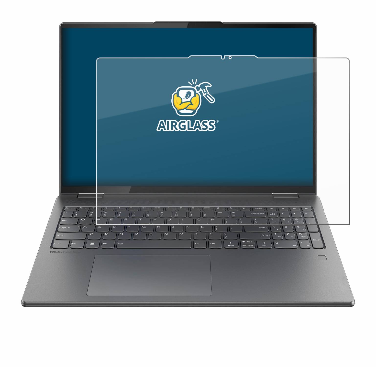 BROTECT AirGlass Glas Panzer-Folie für Lenovo Yoga 7i 2-in-1 Gen 9 16 - Schutzglas