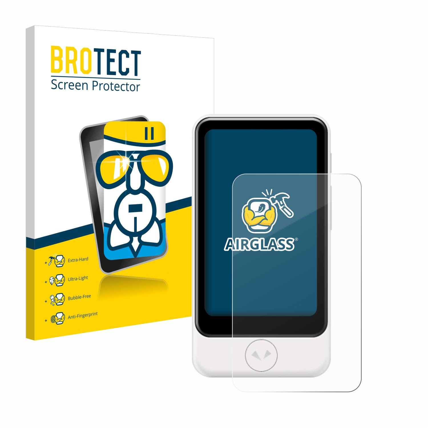 BROTECT AirGlass Flexible Schutz Glas Folie für Pocketalk Plus Klar Transparent