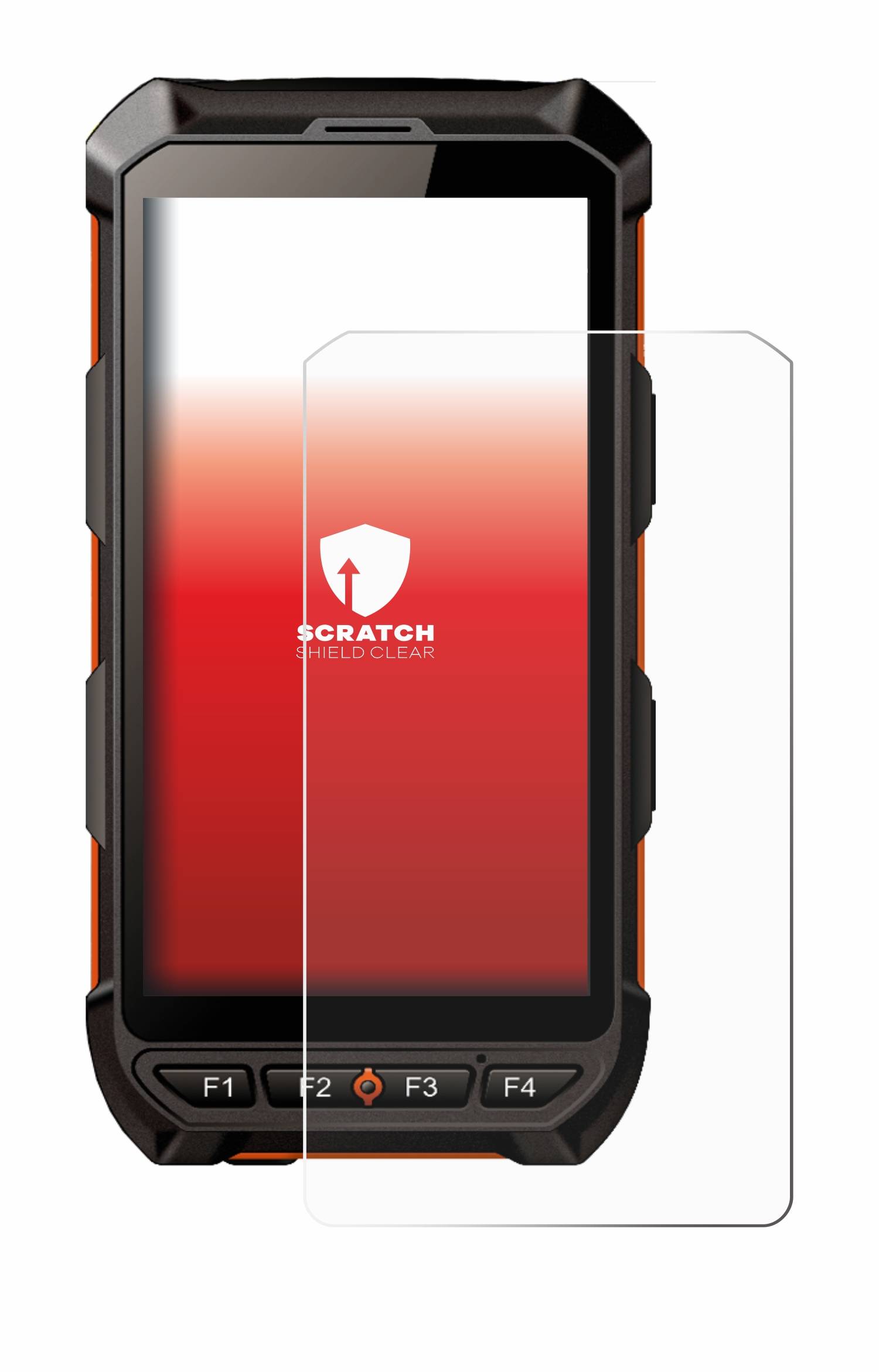 upscreen Scratch Shield Schutzfolie für iDTronic C9 RED