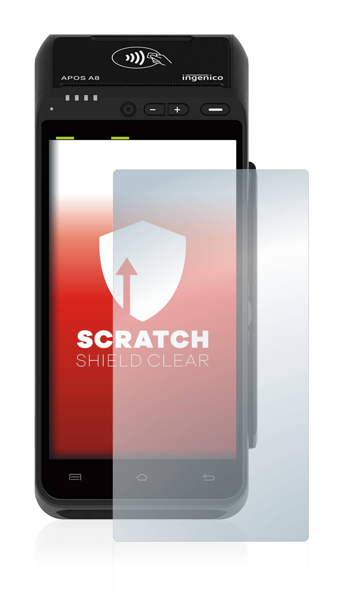 upscreen Scratch Shield Schutzfolie für ingenico Apos A8