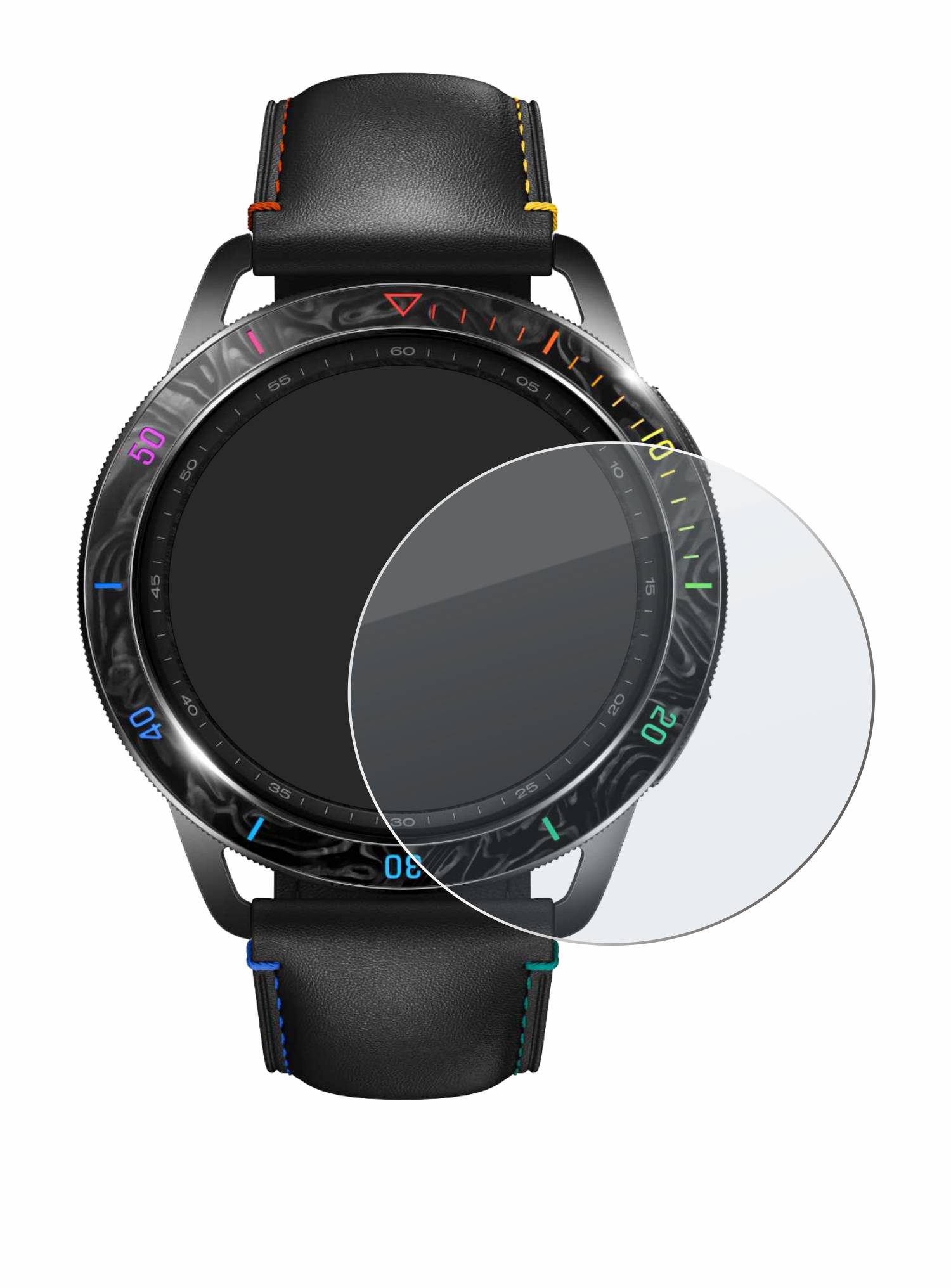 upscreen Hybrid Glas Matt Schutz-Folie für Xiaomi Watch S3