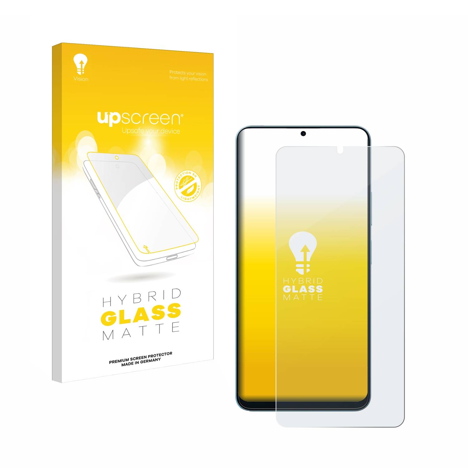 upscreen Flexible Schutz Glas Folie für Oscal Modern 8 Schutzglas 9H Hybridglas Matt Entspiegelt
