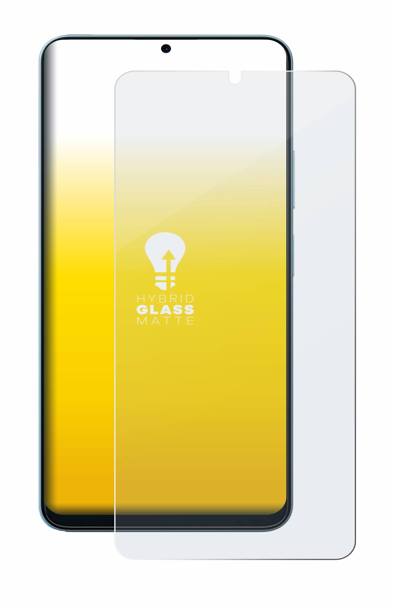upscreen Flexible Schutz Glas Folie für Oscal Modern 8 Schutzglas 9H Hybridglas Matt Entspiegelt
