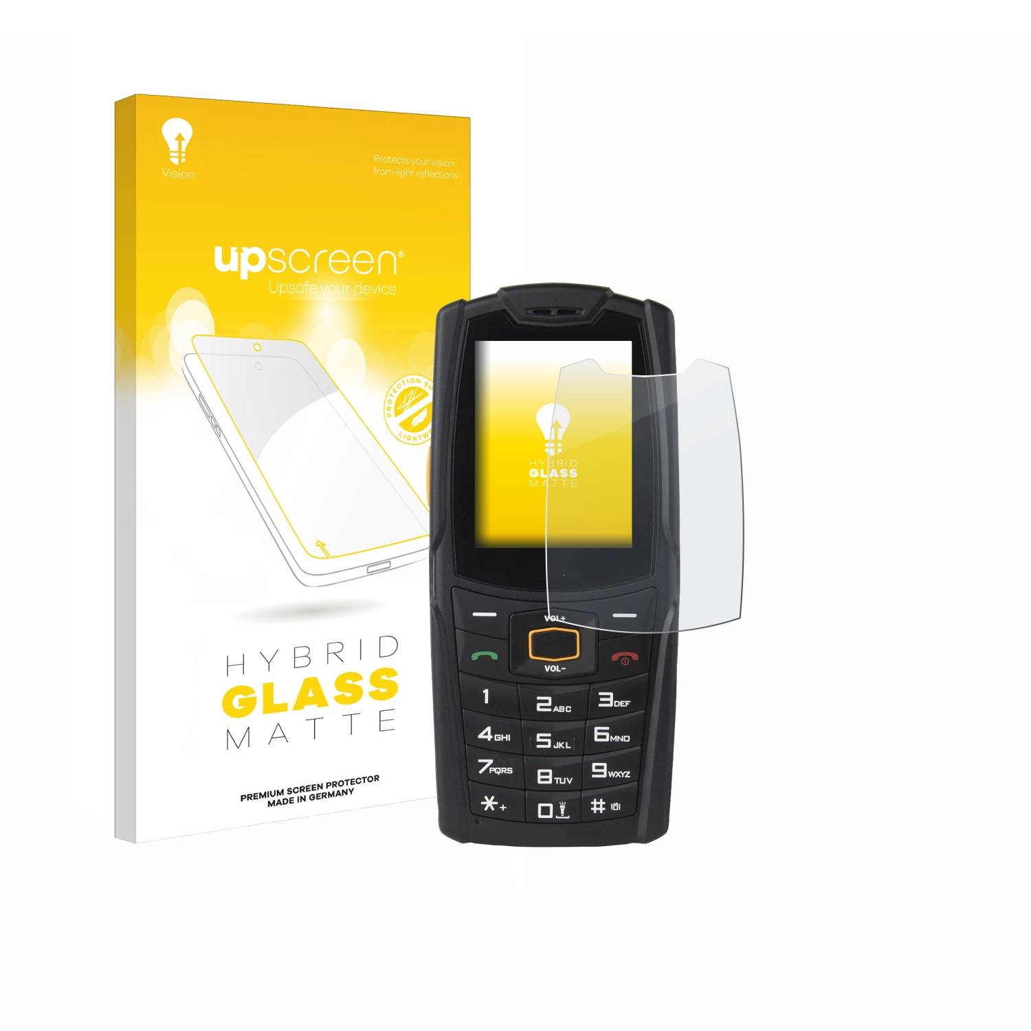 upscreen Hybrid Glas Matt Schutz-Folie für AGM M6