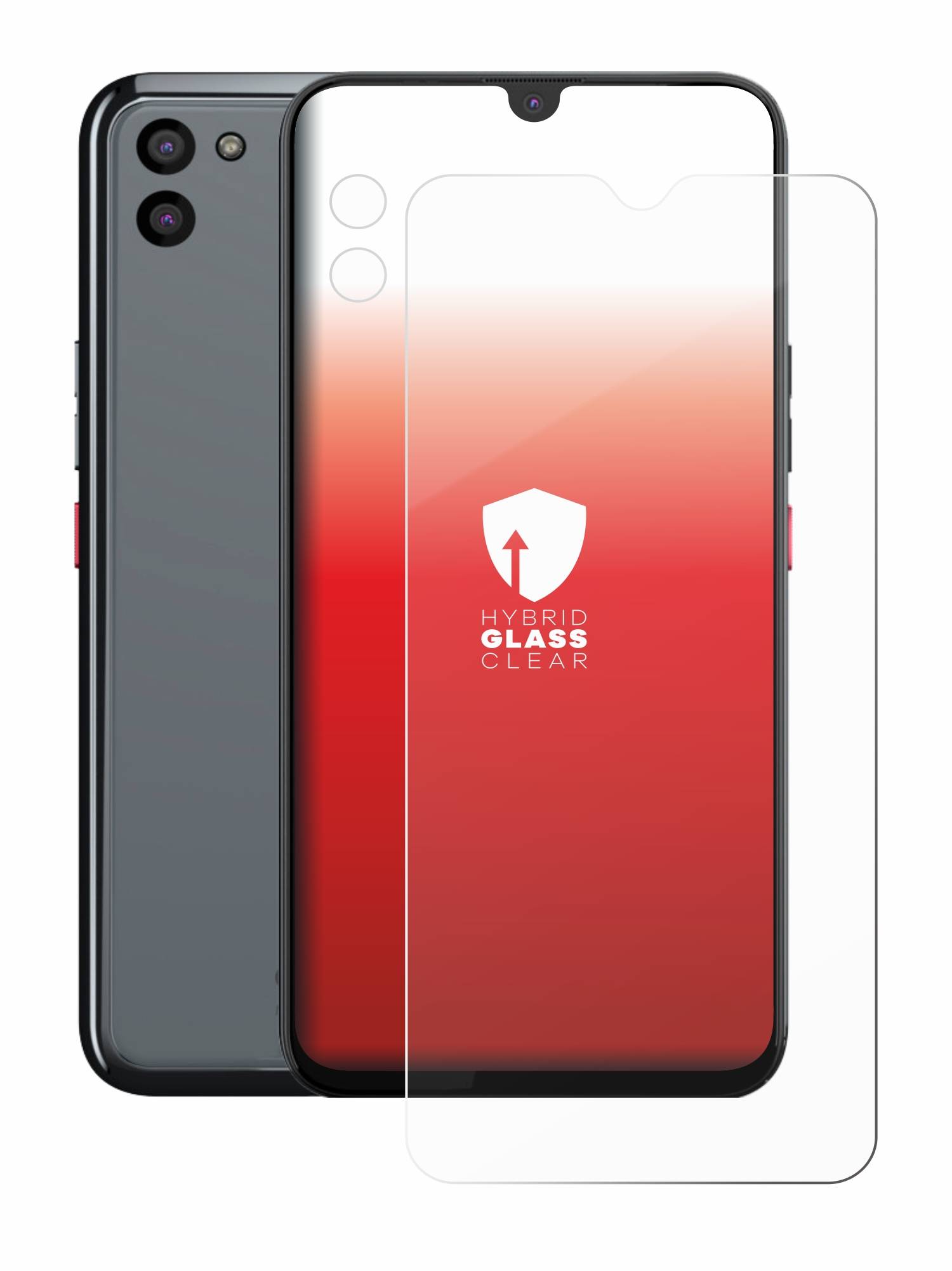 upscreen Hybrid Glas Schutz-Folie für Gigaset GS5 PRO SE (Display+Kamera)