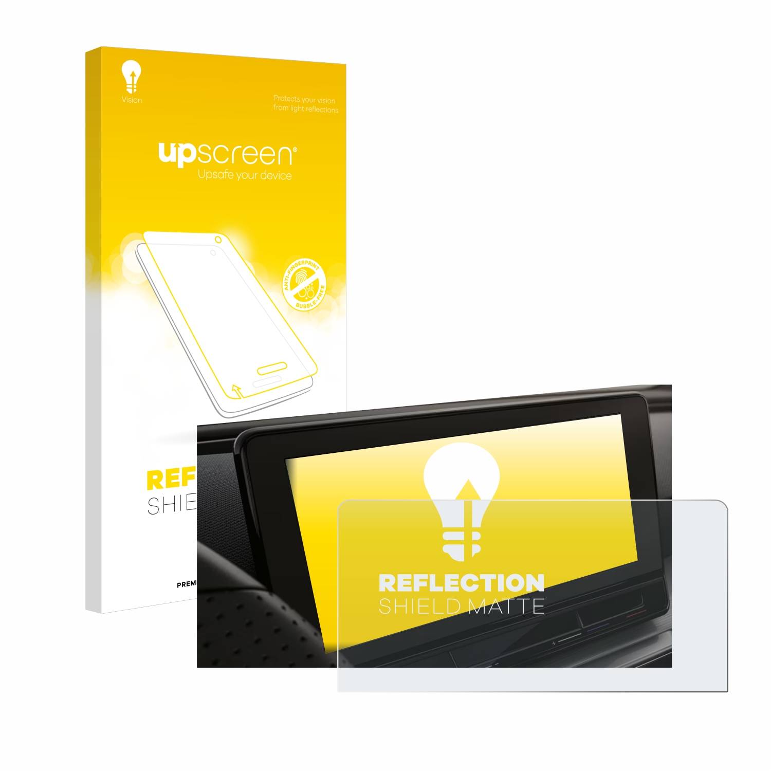upscreen Schutzfolie für Seat Leon Cupra KL 2022 12" Folie Matt Entspiegelt Anti-Reflex