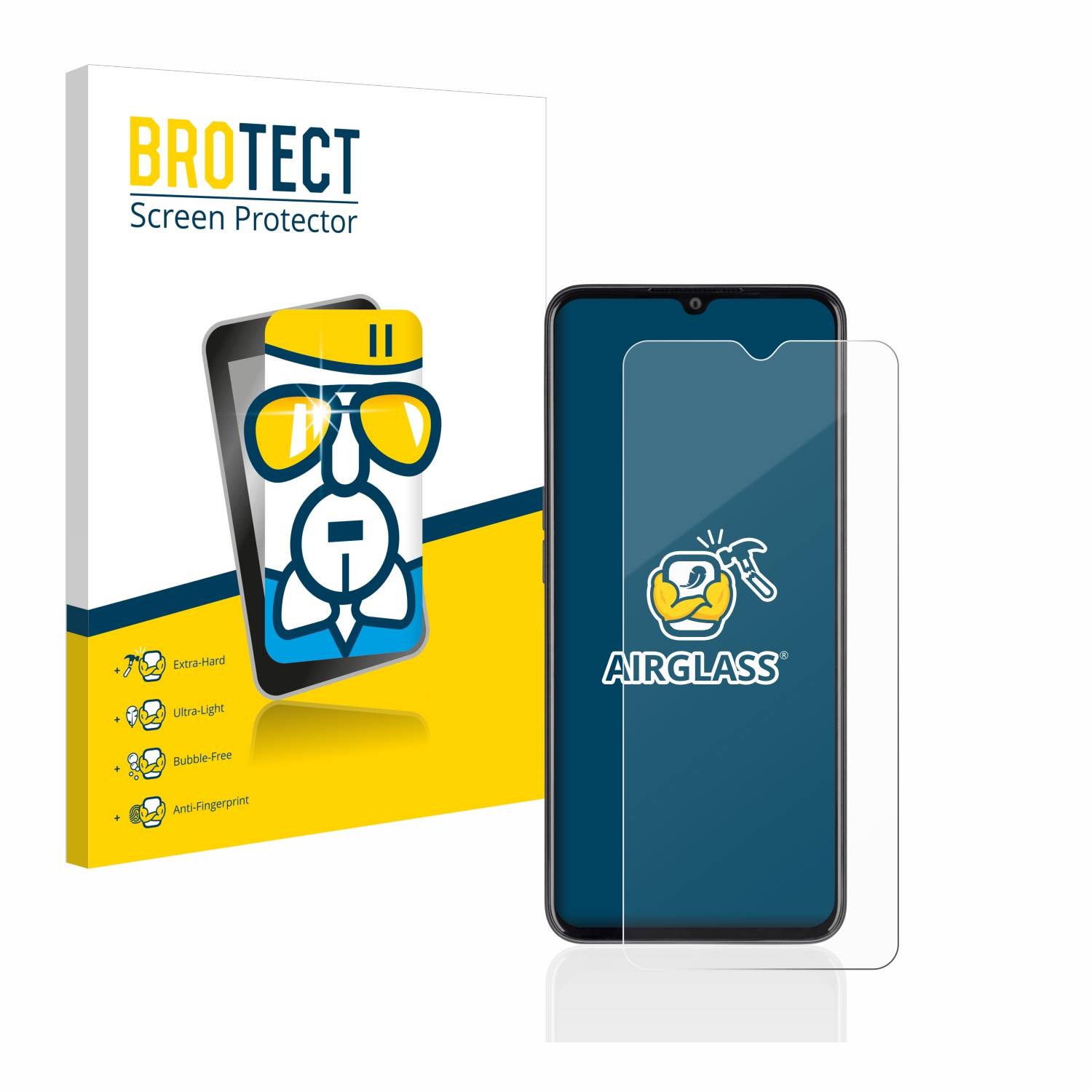 BROTECT AirGlass Glas Panzer-Folie für Oppo A77 5G - Schutzglas