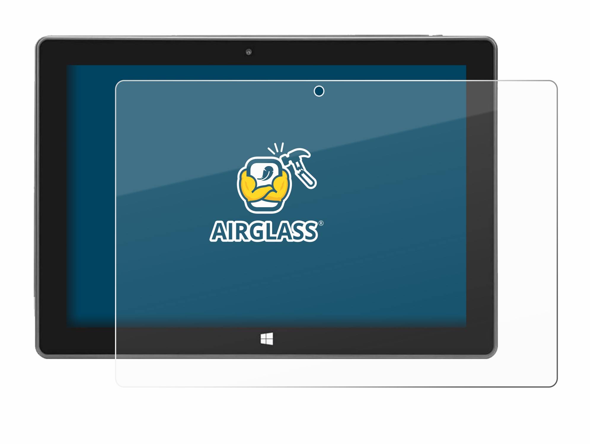 BROTECT AirGlass Flexible Schutz Glas Folie für SZTPS Tablet 10.1" Klar Transparent