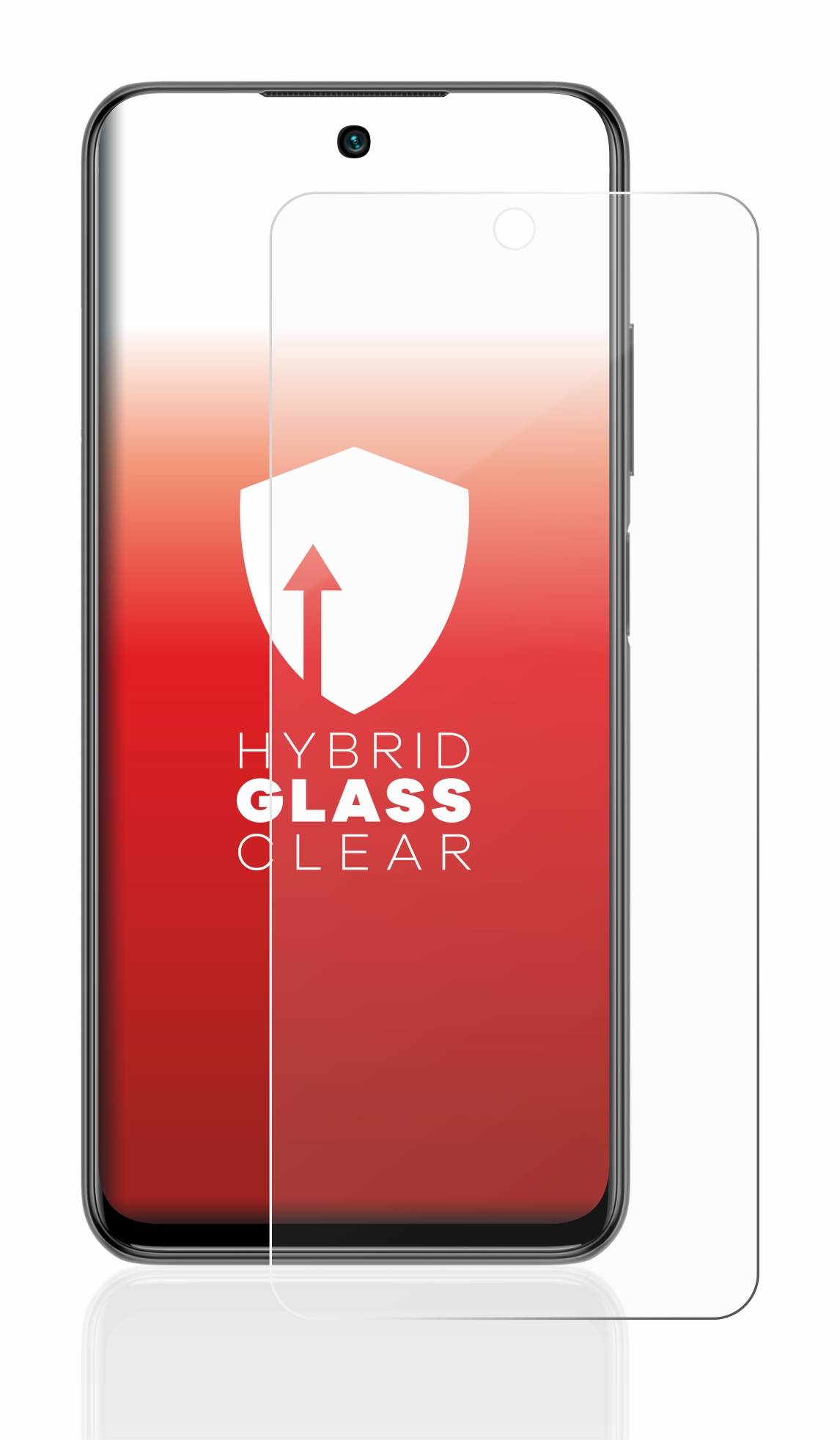 upscreen Hybrid Glas Panzer-Folie für Xiaomi Redmi Note 10 5G