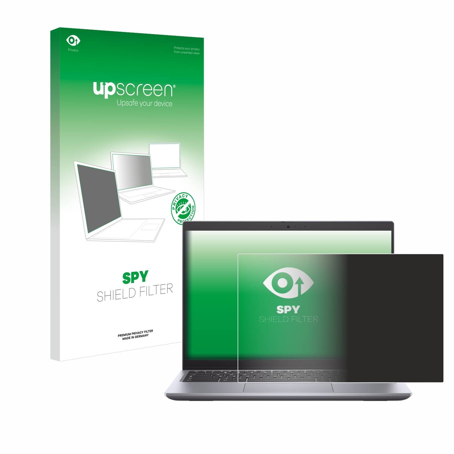 upscreen Blickschutzfilter für Dell Latitude 5430 Chromebook Blaulichtfilter Sichtschutz Privacy Anti Spy abnehmbar