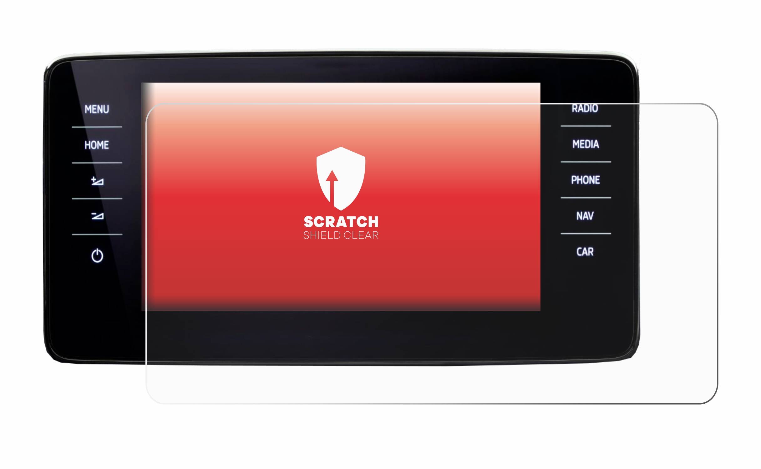 upscreen Schutzfolie für Skoda Kamiq 2021 Kratzschutz Anti-Fingerprint Klar