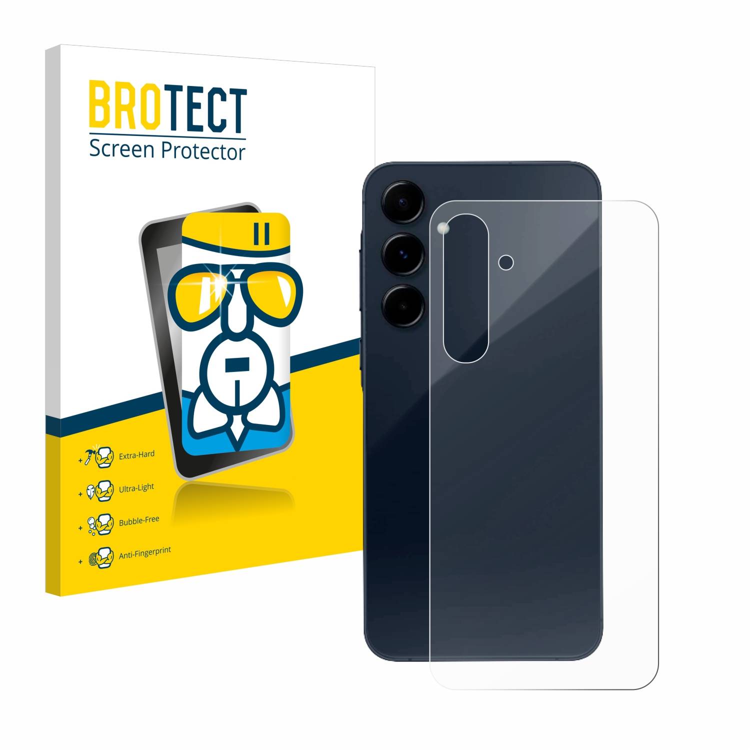 BROTECT AirGlass Glas Schutz-Folie für Samsung Galaxy A35 5G (Rückseite) - Schutzglas