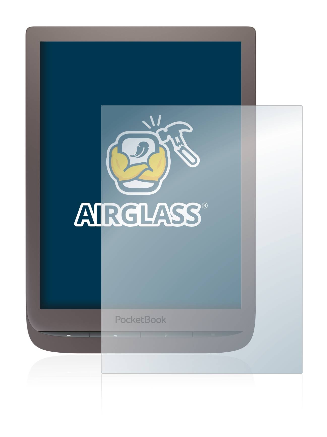 BROTECT AirGlass Flexible Schutz Glas Folie für PocketBook InkPad 3 Pro Klar Transparent