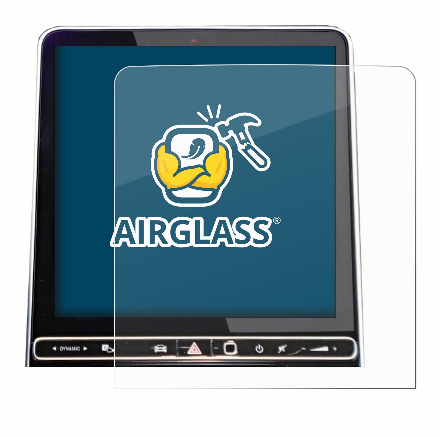 BROTECT AirGlass Glas Schutz-Folie für Mercedes-Benz GLC X254 GPS Navigation 2023 - Schutzglas