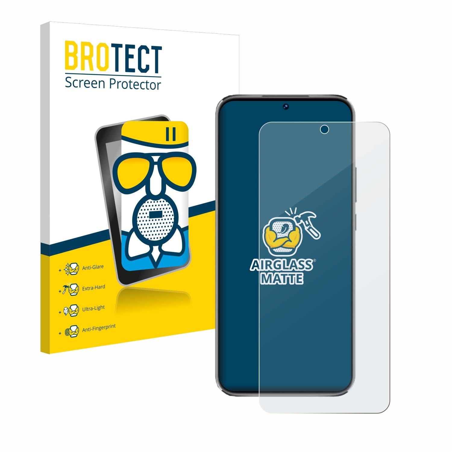 BROTECT AirGlass Matt Glas Schutz Folie für Huawei Nova 12s