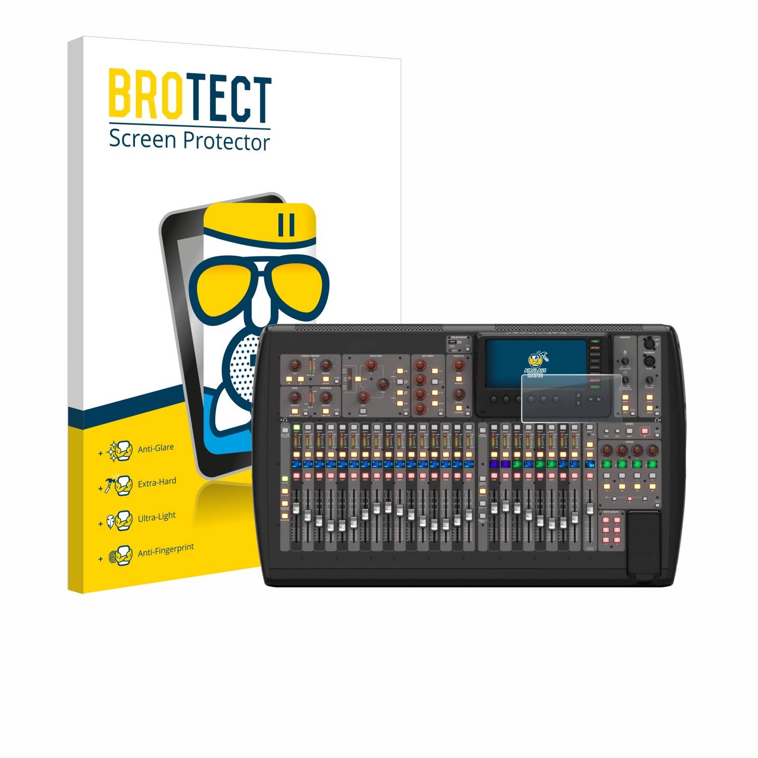 BROTECT AirGlass Flexible Schutz Glas Folie für Behringer X32 Matt Entspiegelt