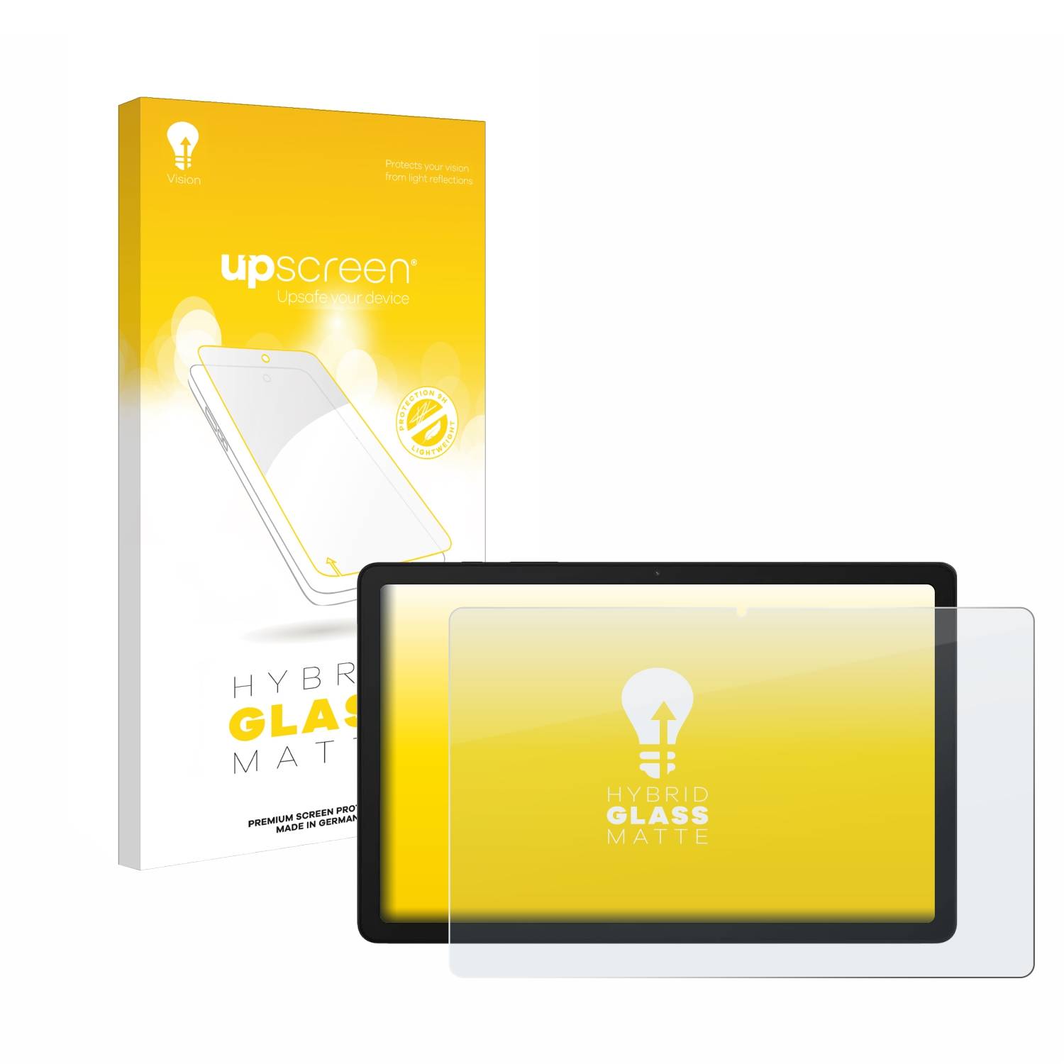 upscreen Hybrid Glas Matt Schutz-Folie für Samsung Galaxy Tab A9 Plus 5G