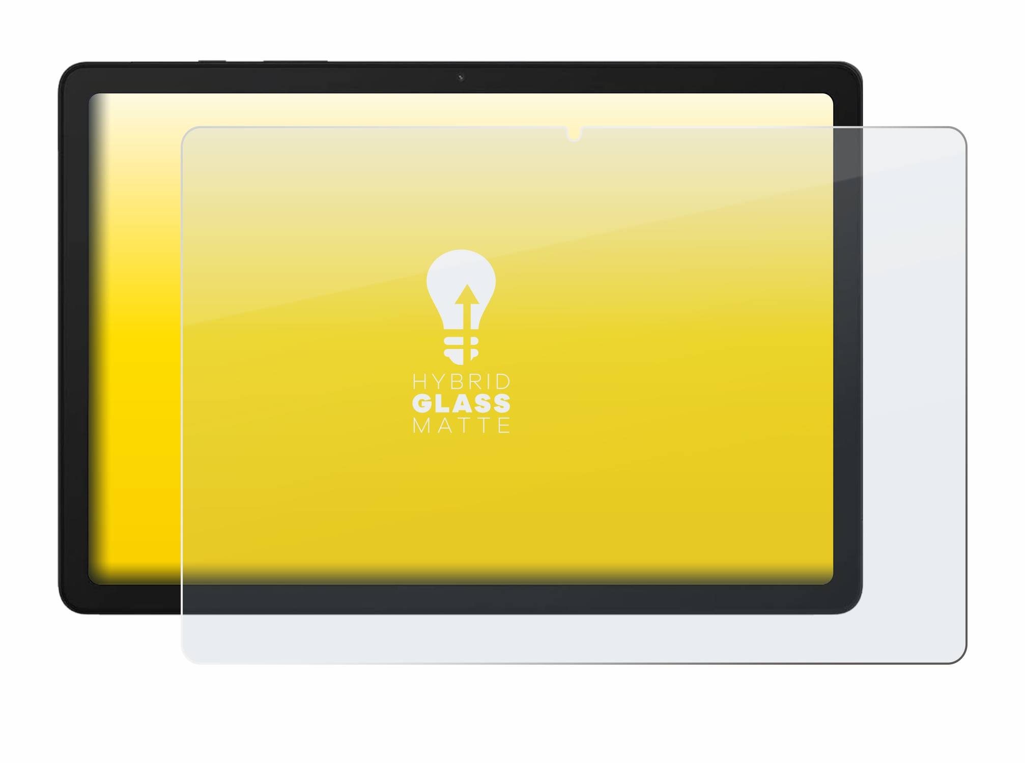 upscreen Hybrid Glas Matt Schutz-Folie für Samsung Galaxy Tab A9 Plus 5G