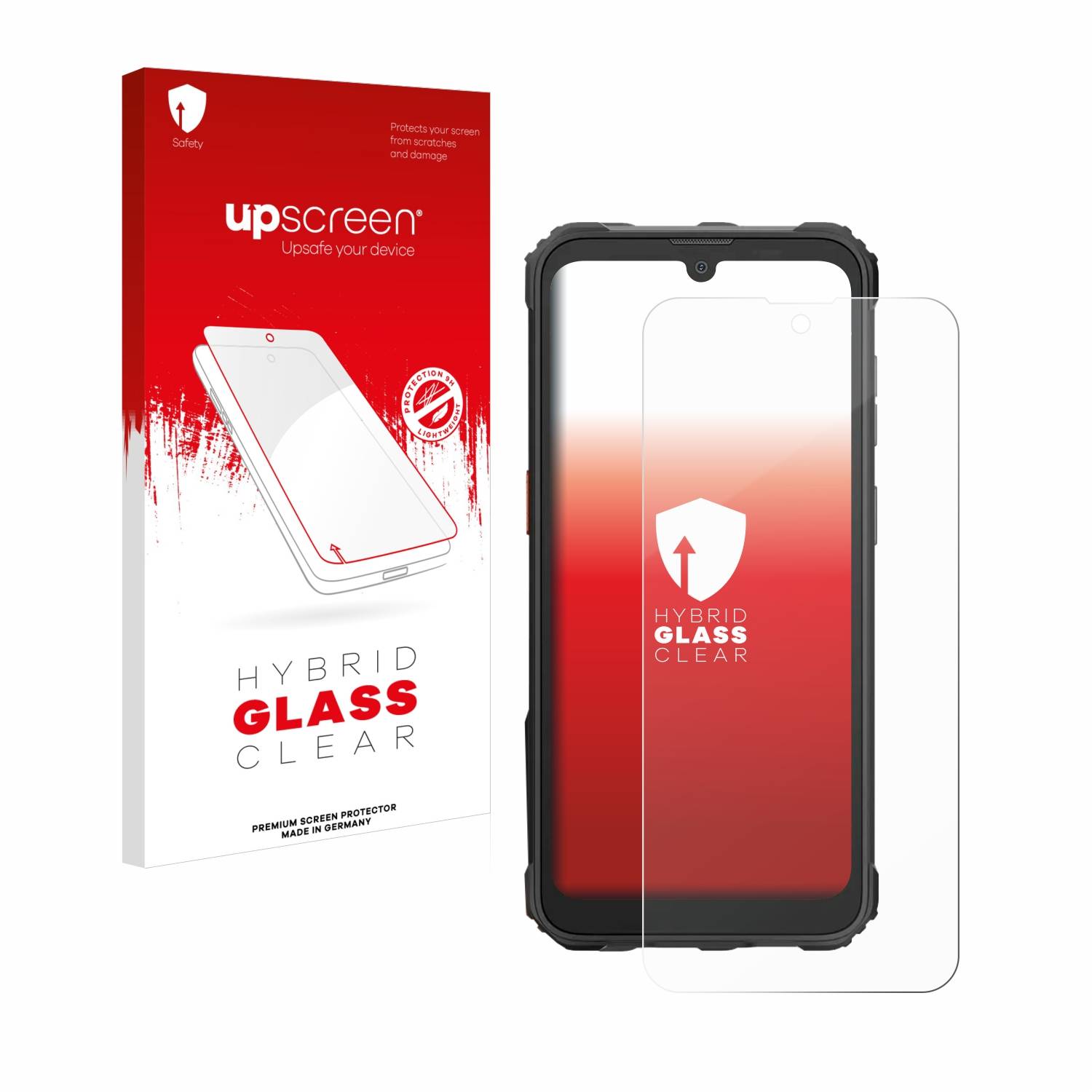 upscreen Hybrid Glas Schutz-Folie für Blackview Oscal S70 Pro