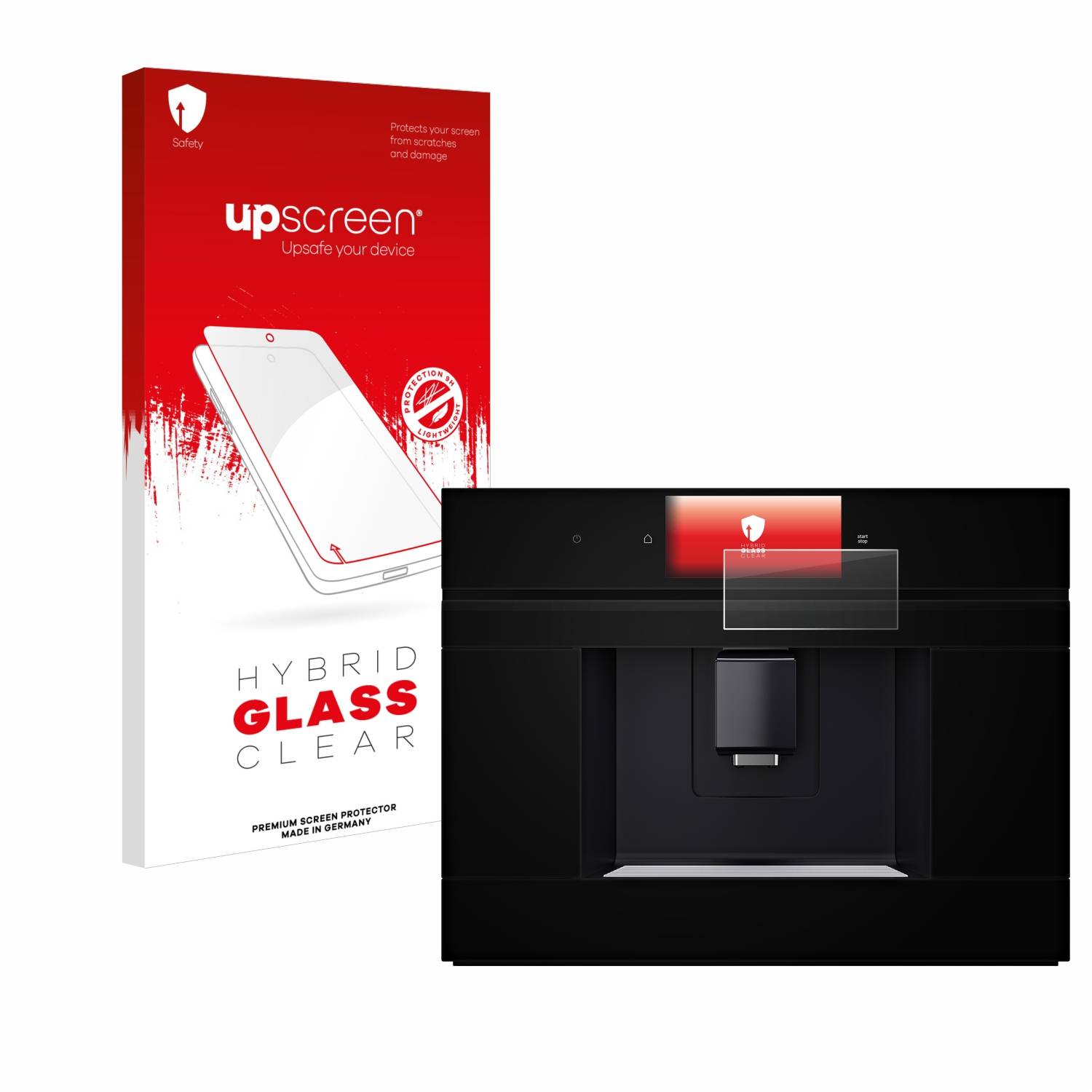 upscreen Hybrid Glas Schutz-Folie für Bosch Serie 8 CTL7181B0