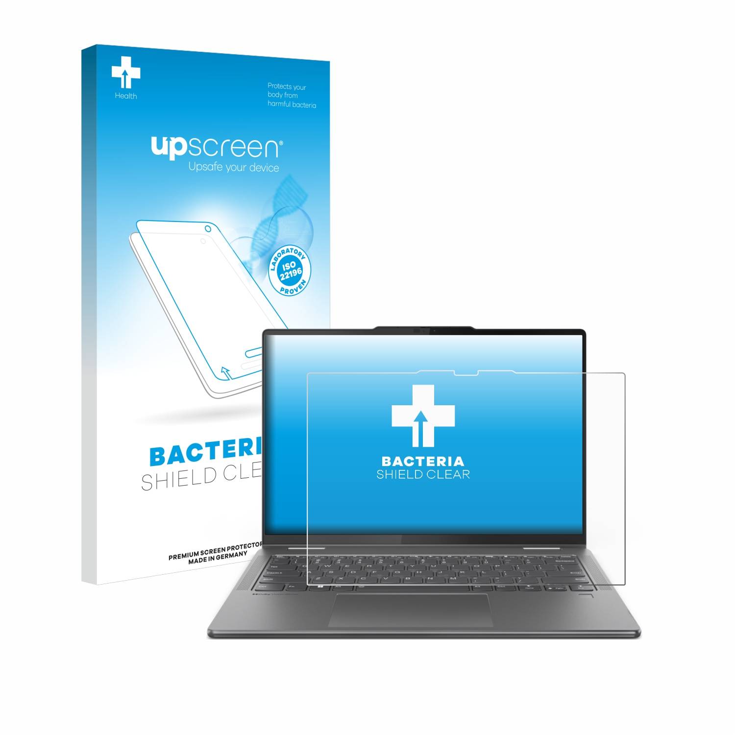upscreen Bacteria Shield Schutzfolie für Lenovo Yoga 7 2-in-1 Gen 9 14 - Antibakteriell