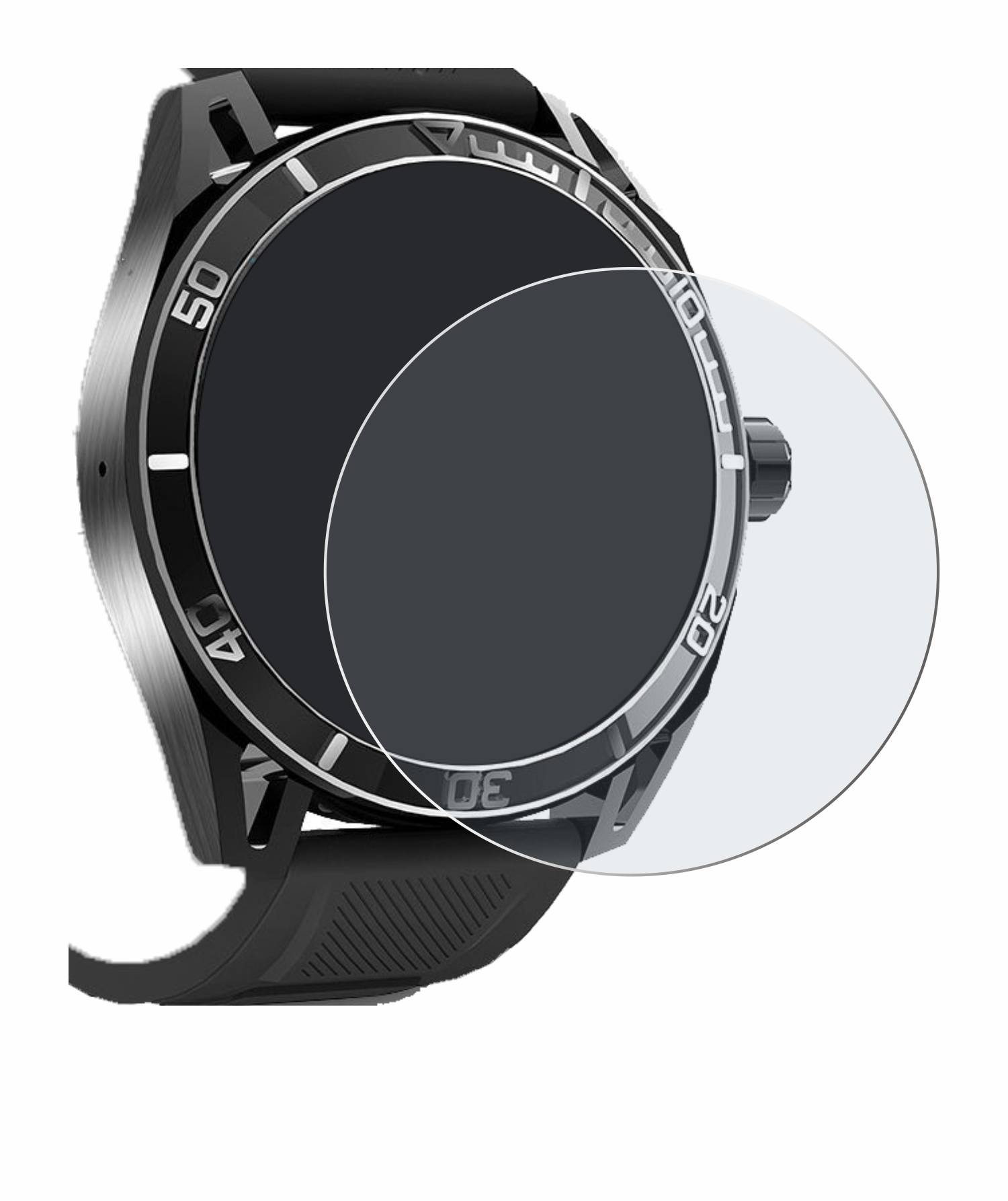 upscreen Reflection Shield Matt Schutzfolie für Yuede Smartwatch 1.43 (rund)