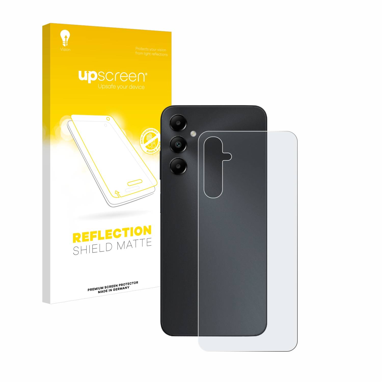 upscreen Reflection Shield Matt Schutzfolie für Samsung Galaxy A05s (Rückseite)