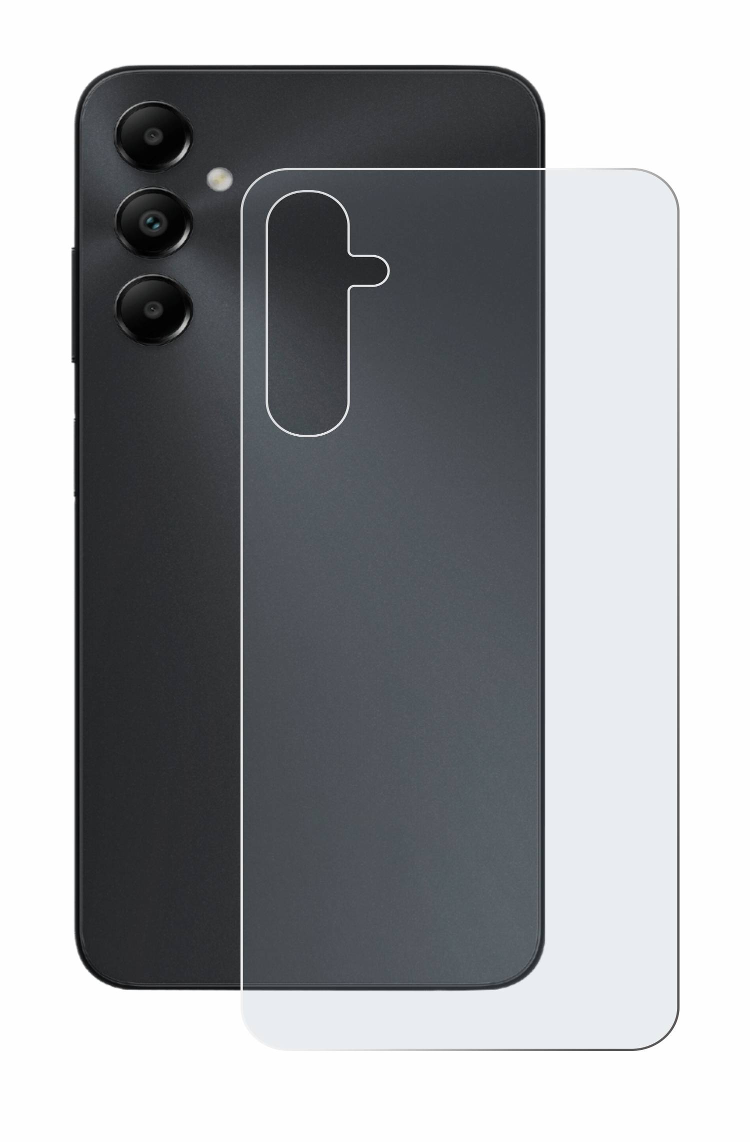 upscreen Reflection Shield Matt Schutzfolie für Samsung Galaxy A05s (Rückseite)