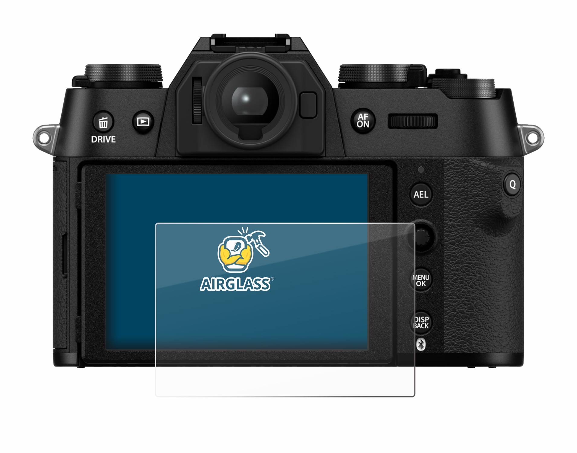 BROTECT AirGlass Flexible Schutz Glas Folie für Fujifilm X-T50 Klar Transparent