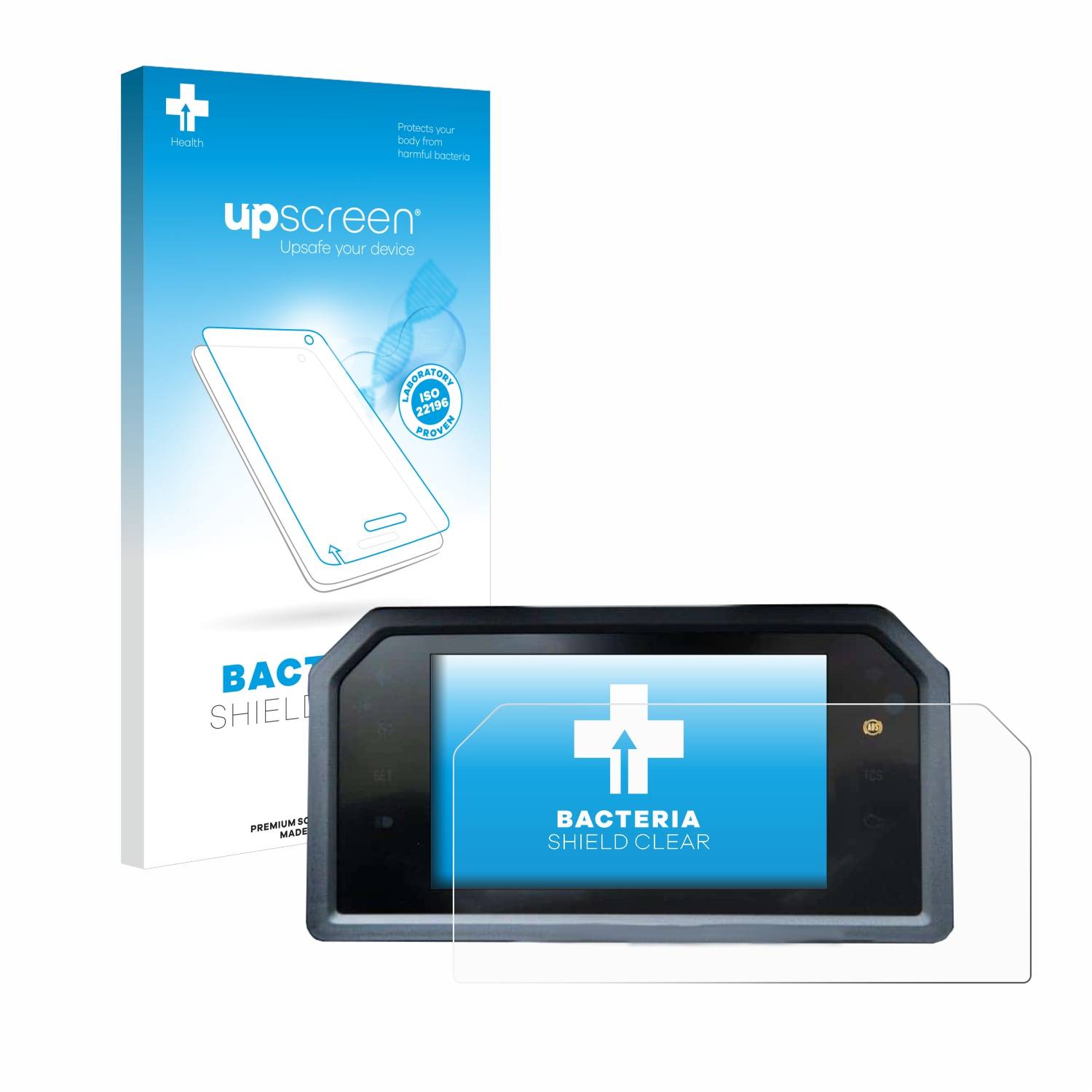 upscreen Bacteria Shield Schutzfolie für Yamaha Tmax 560 2023 - Antibakteriell