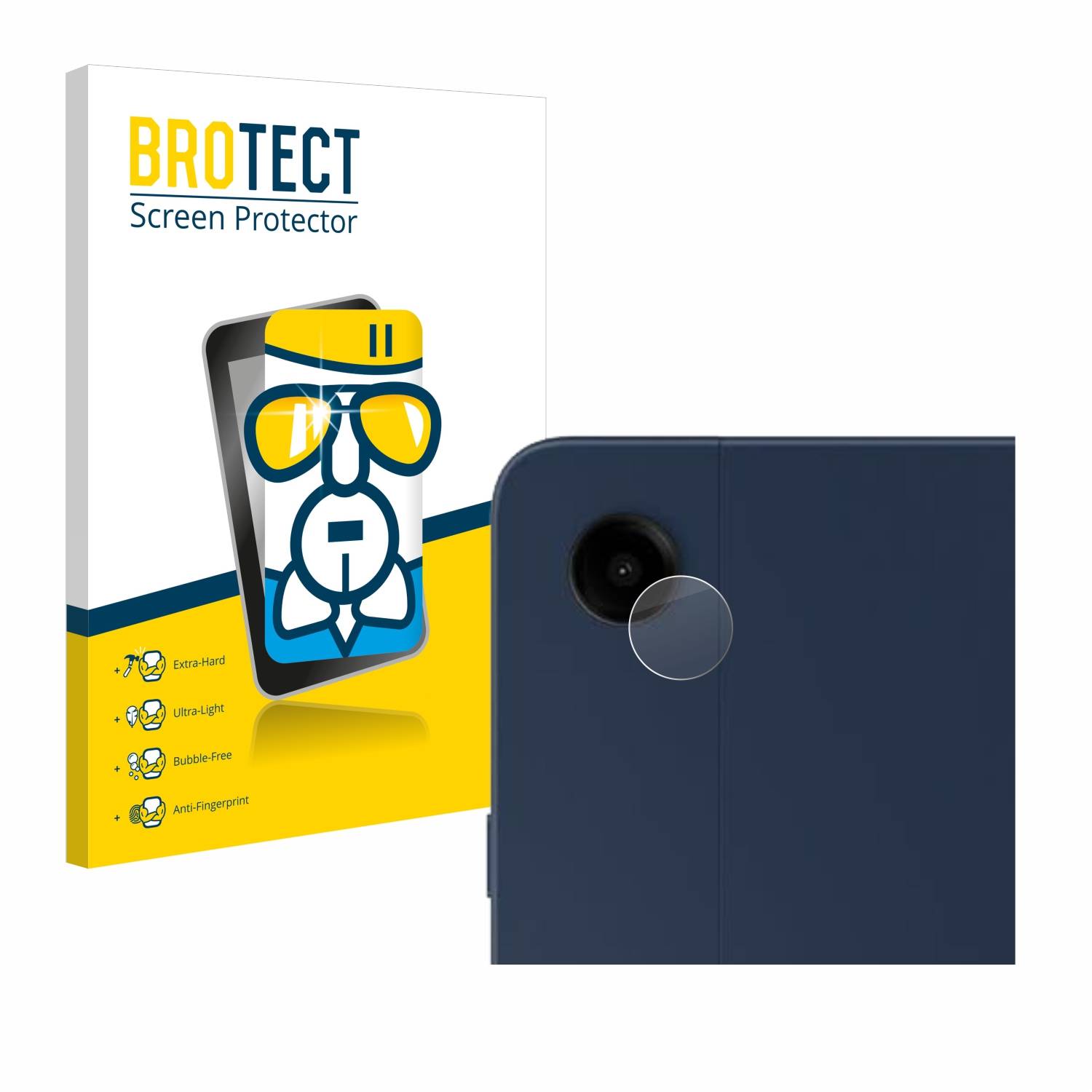 BROTECT AirGlass Glas Panzer-Folie für Samsung Galaxy Tab A9 Plus WiFi (NUR Kameraschutz) - Schutzglas
