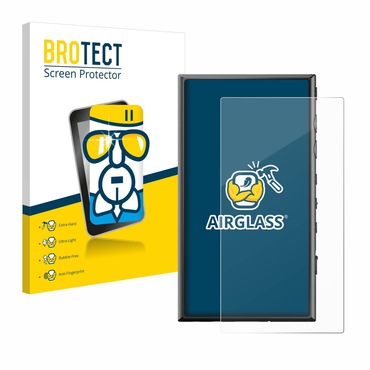 BROTECT AirGlass Glas Panzer-Folie für Sony Walkman NW-A306 - Schutzglas
