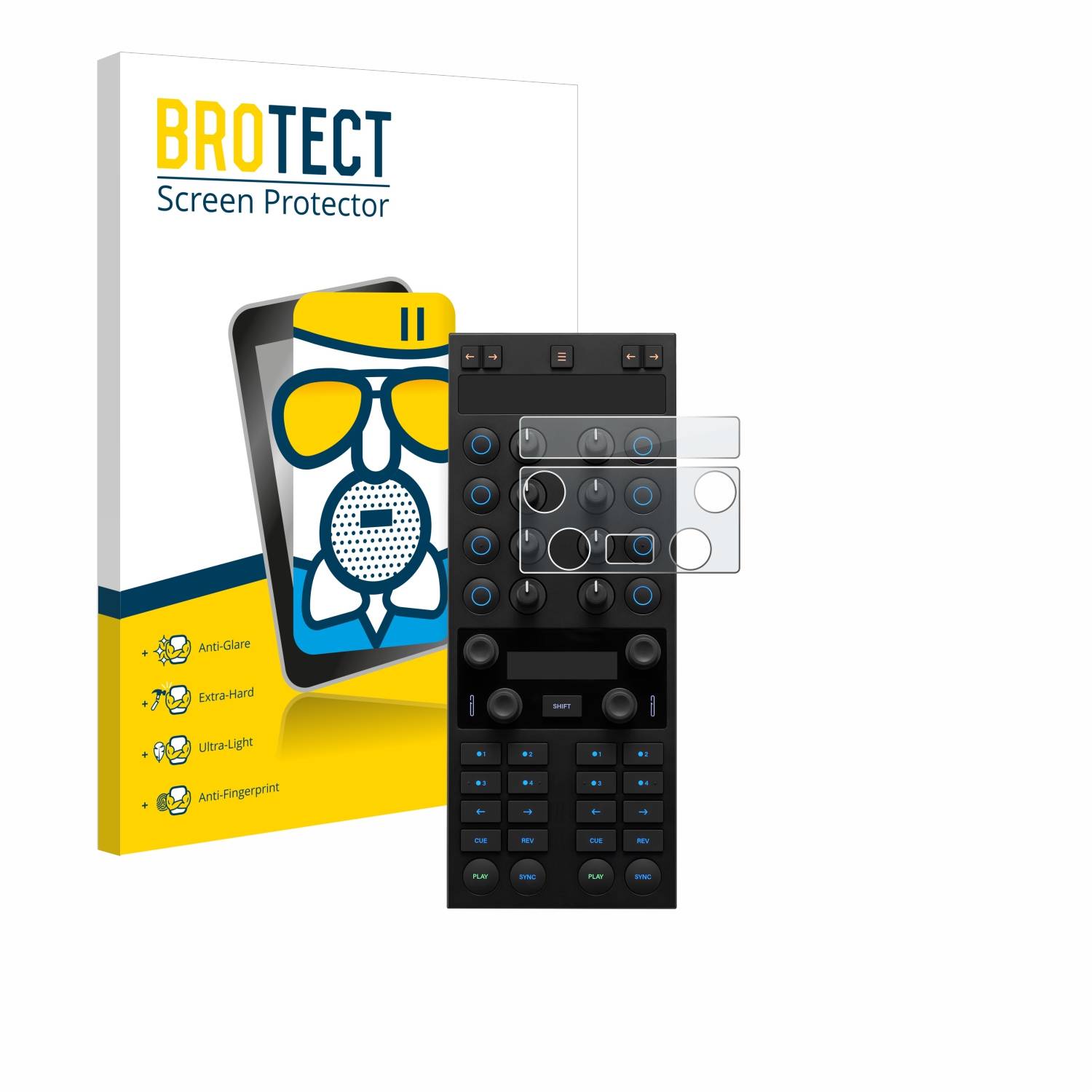 BROTECT AirGlass Matt Glas Schutz Folie für Native Instruments Traktor Kontrol X1 MK3