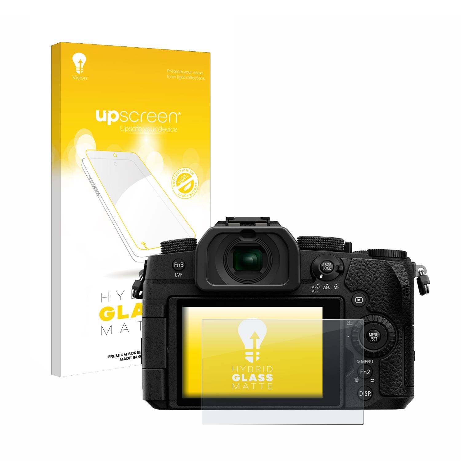 upscreen Flexible Schutz Glas Folie für Panasonic Lumix DC-G91 Schutzglas 9H Hybridglas Matt Entspiegelt