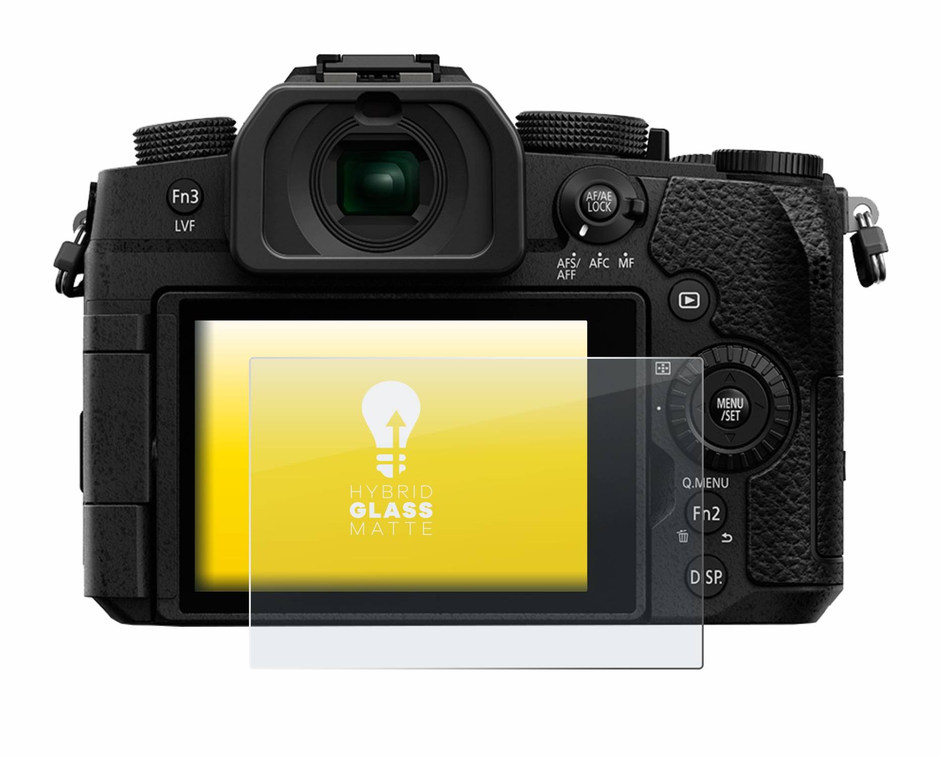 upscreen Flexible Schutz Glas Folie für Panasonic Lumix DC-G91 Schutzglas 9H Hybridglas Matt Entspiegelt