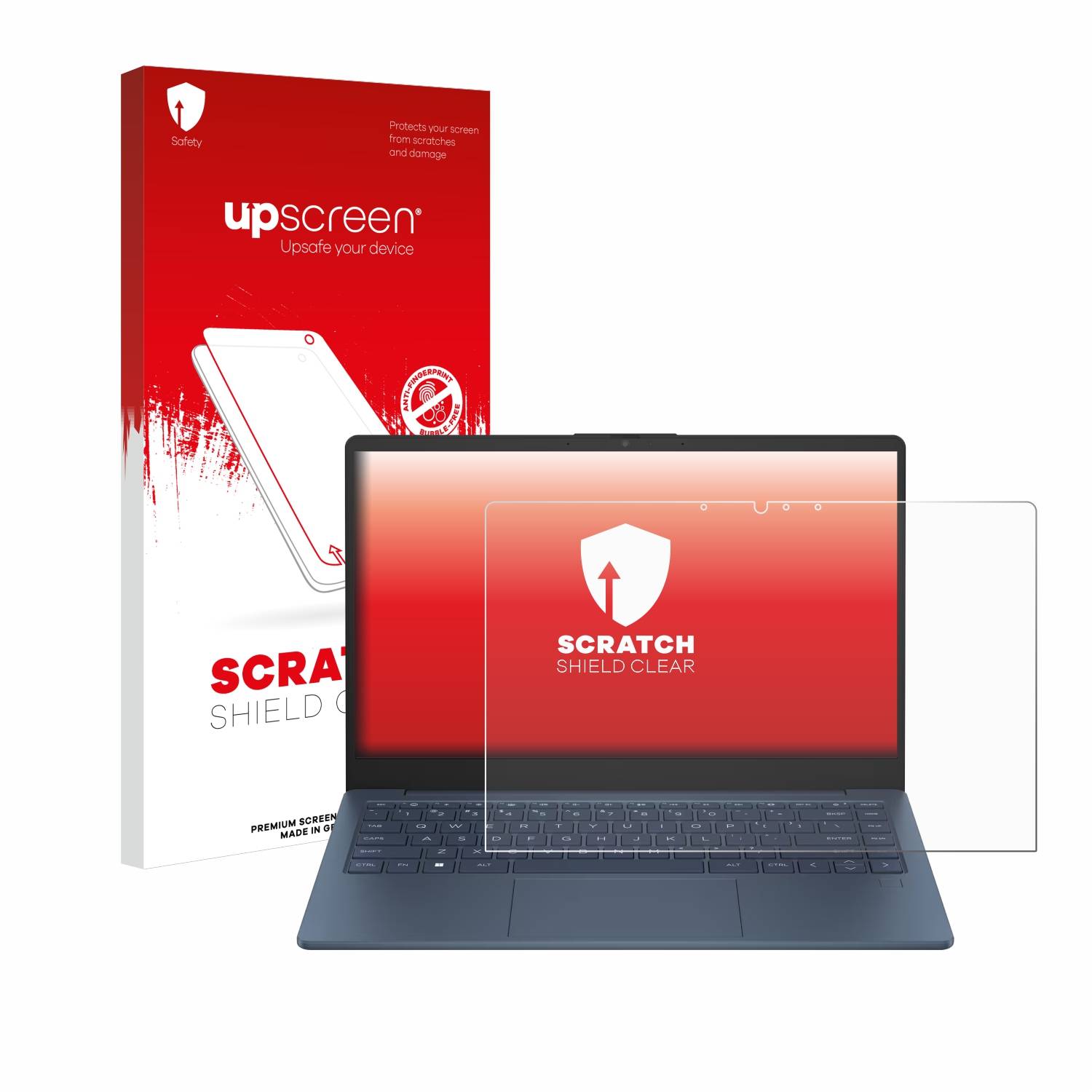 upscreen Schutzfolie für HP Laptop 14-ee Kratzschutz Anti-Fingerprint Klar