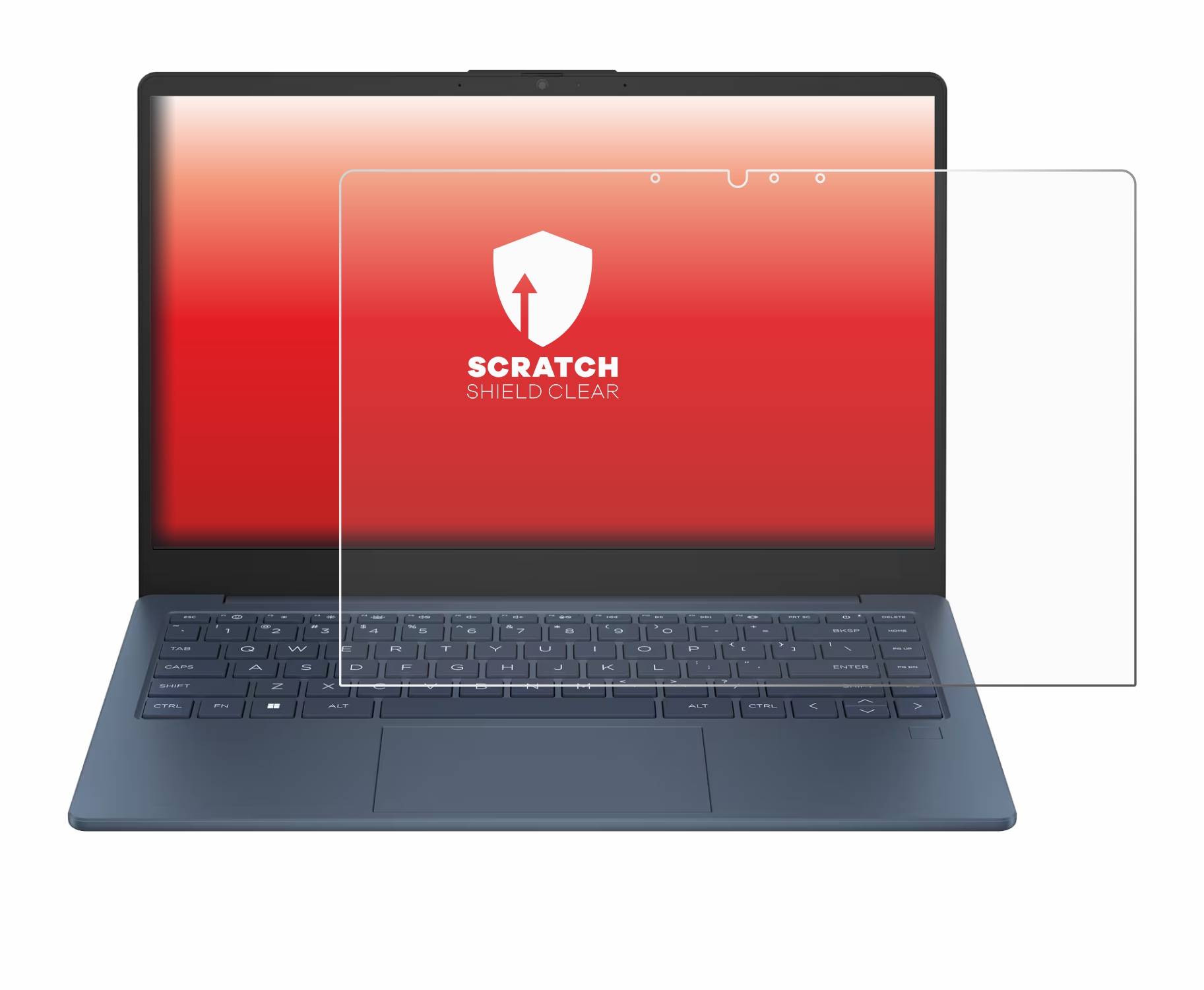 upscreen Schutzfolie für HP Laptop 14-ee Kratzschutz Anti-Fingerprint Klar