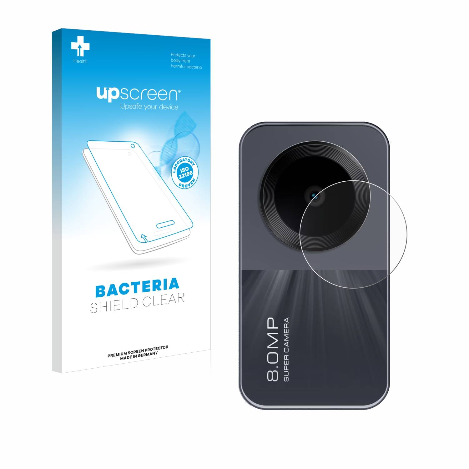 upscreen Bacteria Shield Schutzfolie für Xiaomi Redmi Pad SE (NUR Kamera) - Antibakteriell
