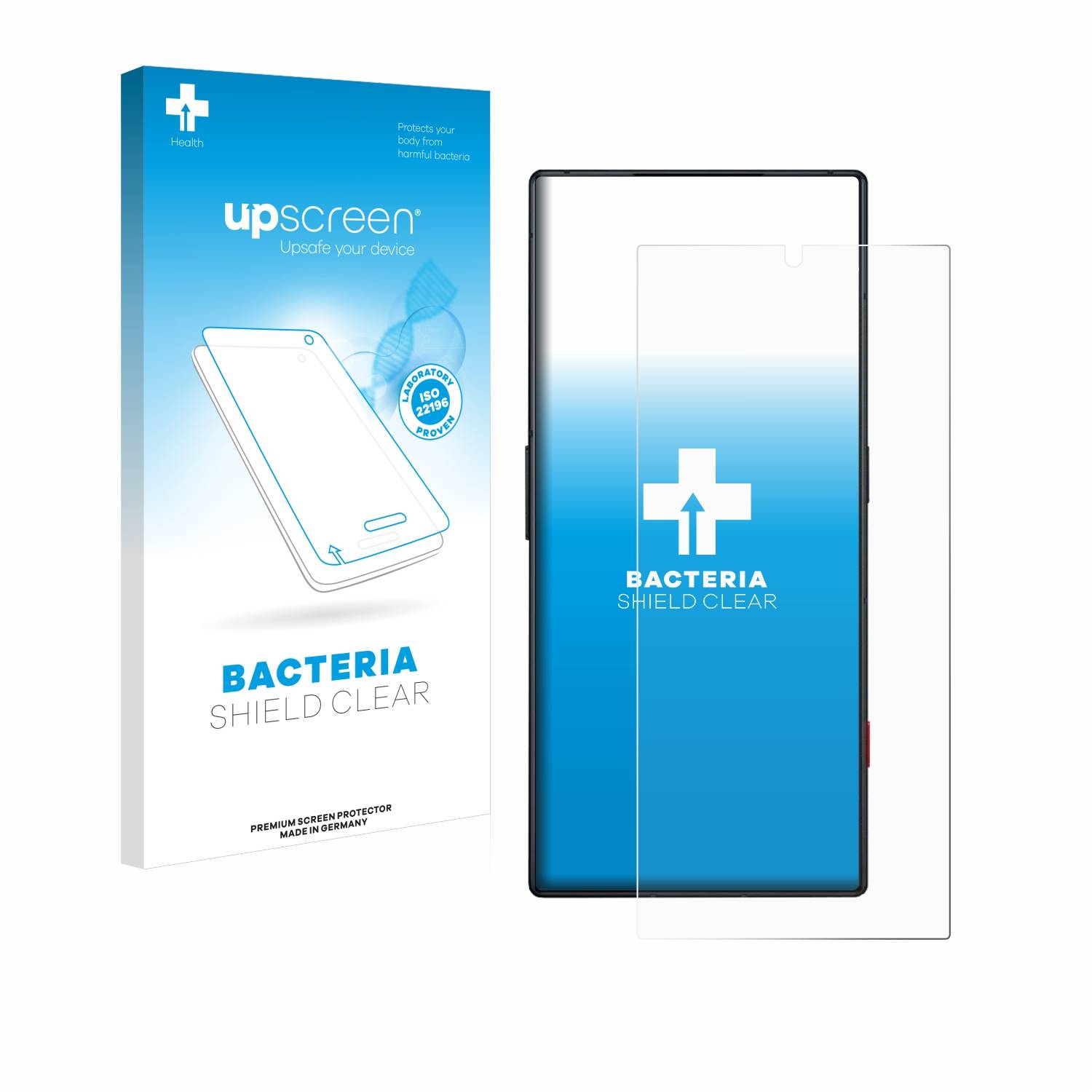 upscreen Bacteria Shield Schutzfolie für ZTE Nubia Red Magic 8 Pro - Antibakteriell