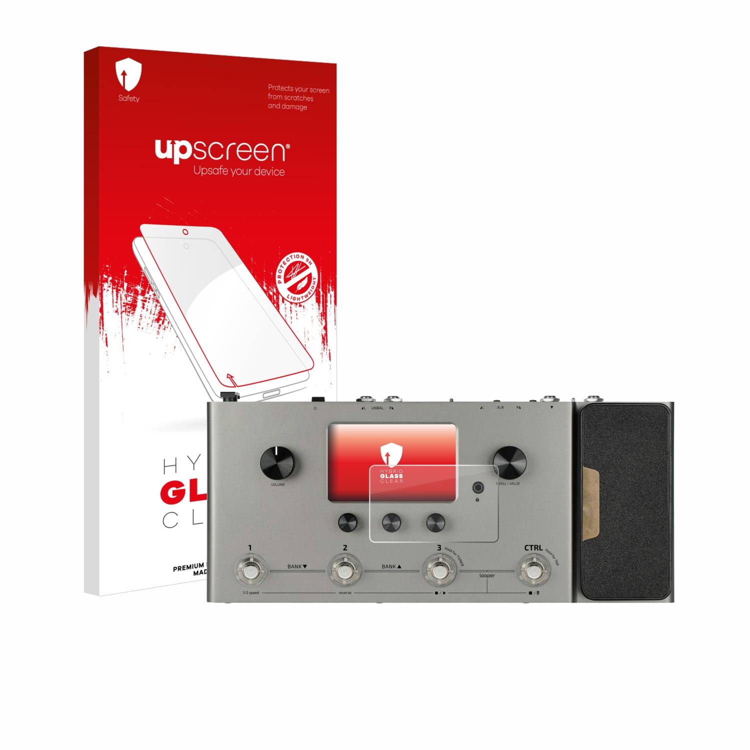 upscreen Flexible Schutz Glas Folie für Hotone Ampero Silver Edition Schutzglas 9H Hybridglas Klar