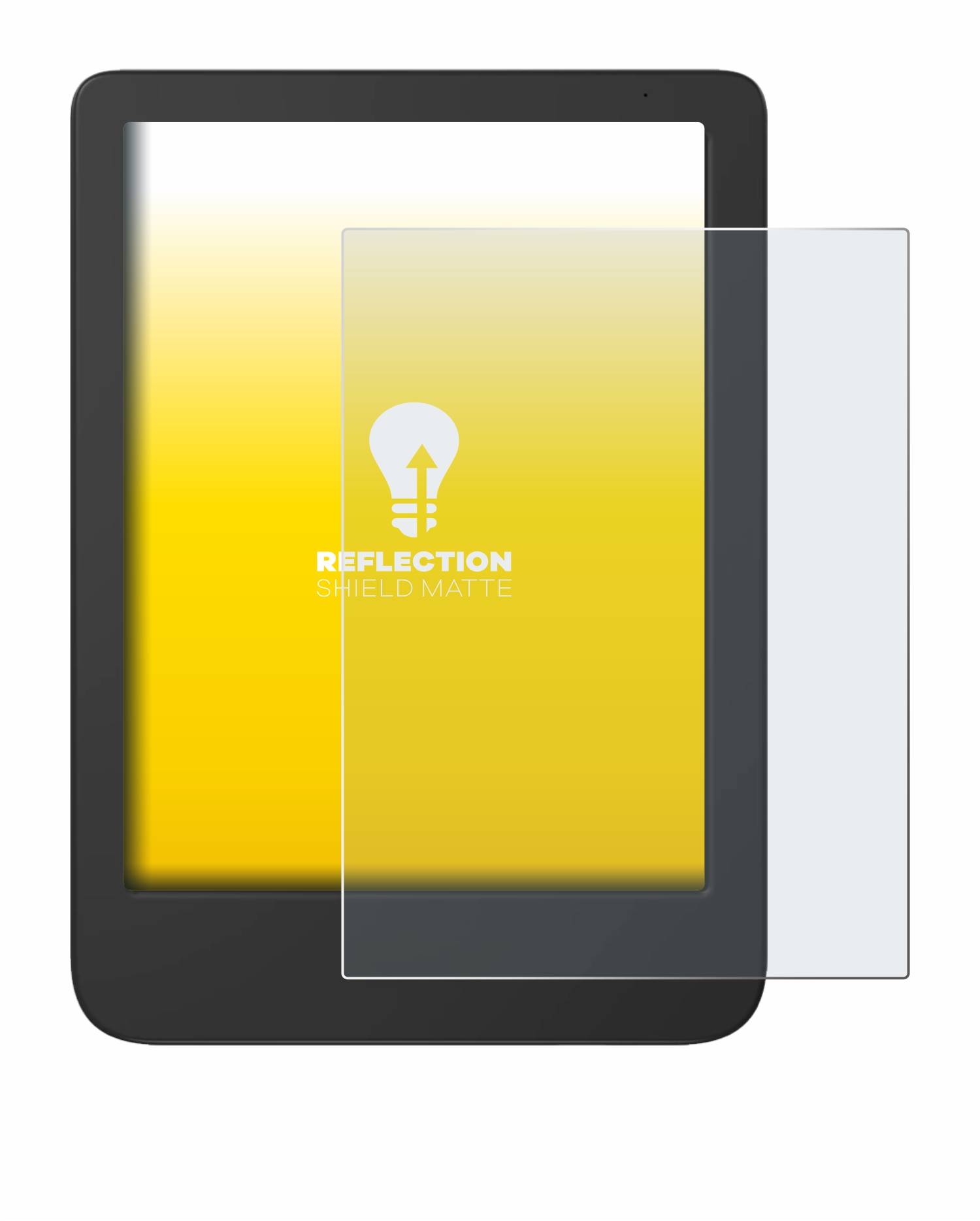 upscreen Reflection Shield Matt Schutzfolie für Tolino Shine 5 Color 2024