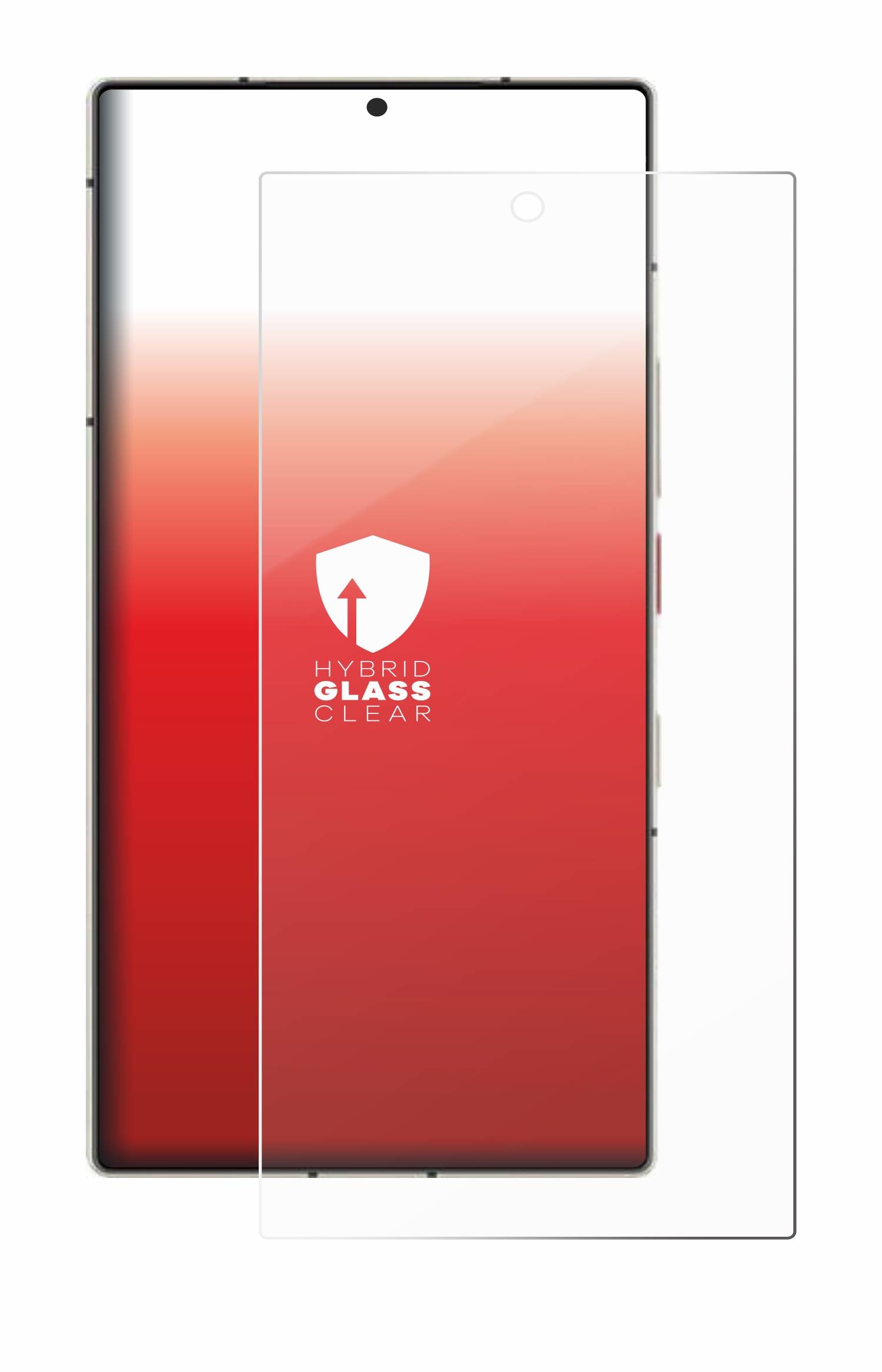 upscreen Flexible Schutz Glas Folie für Nubia Z60 Ultra Schutzglas 9H Hybridglas Klar