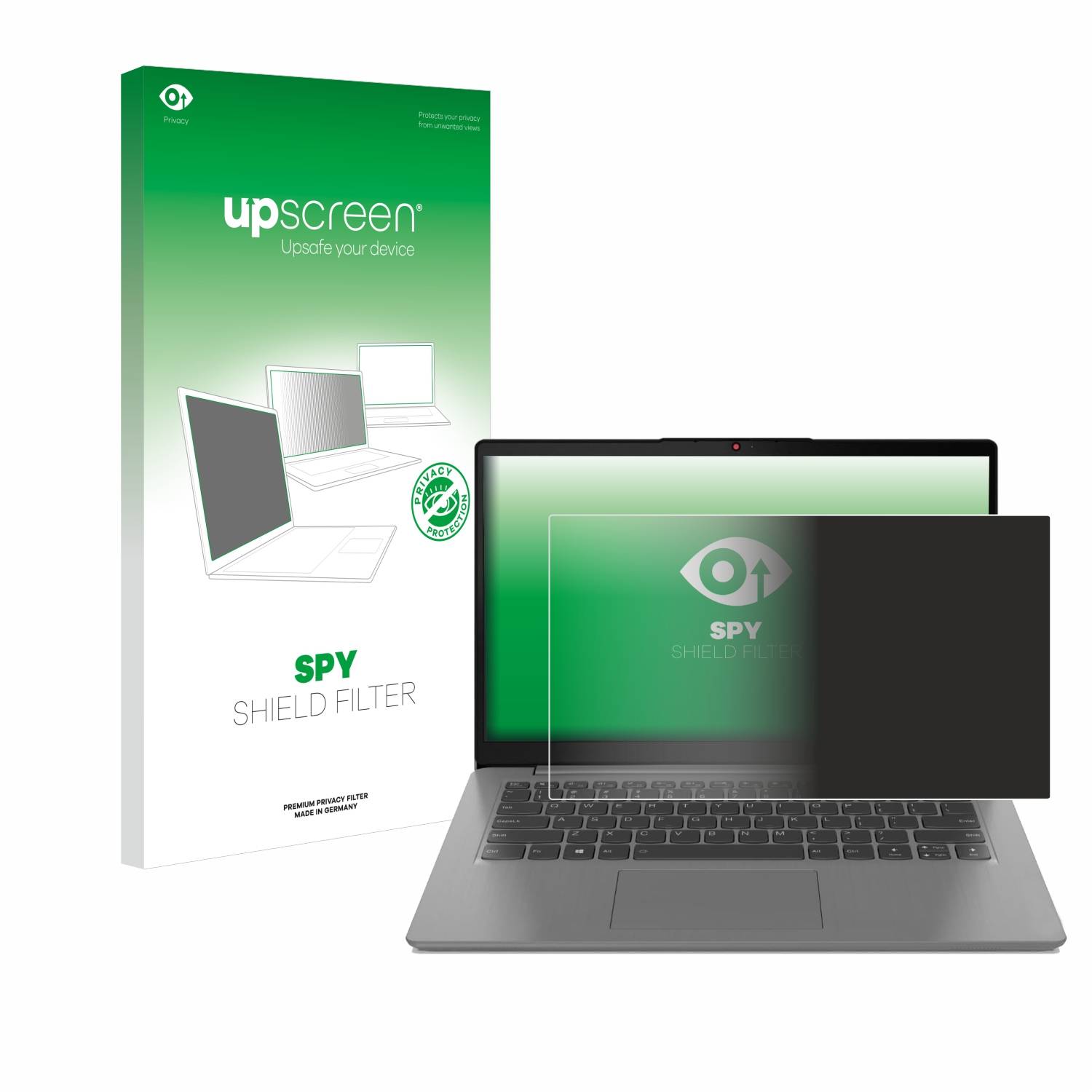 upscreen Blickschutzfilter für Lenovo IdeaPad Slim 3 Gen 8 14" Blaulichtfilter Sichtschutz Privacy Anti Spy abnehmbar