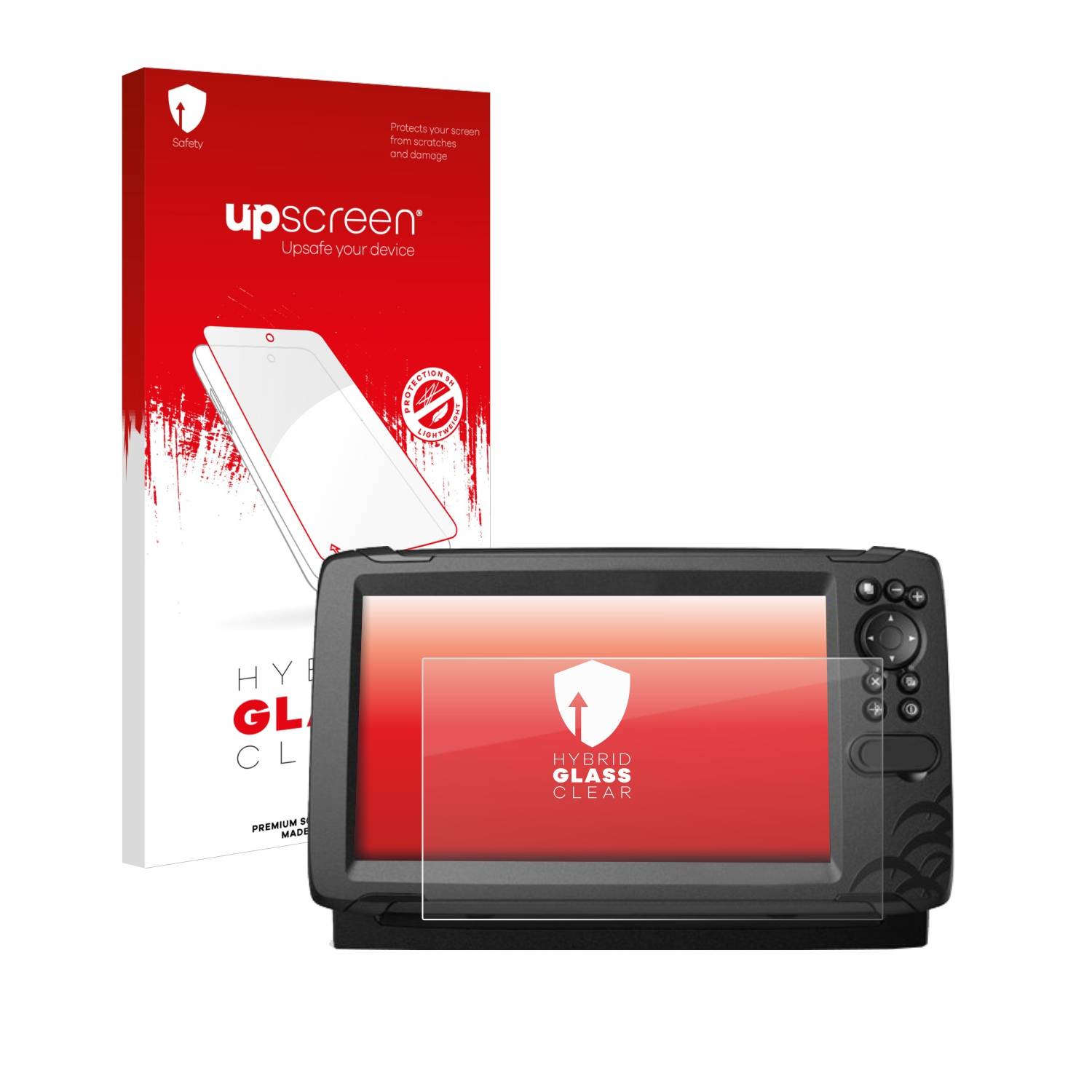 upscreen Flexible Schutz Glas Folie für Lowrance HOOK Reveal 9 Schutzglas 9H Hybridglas Klar