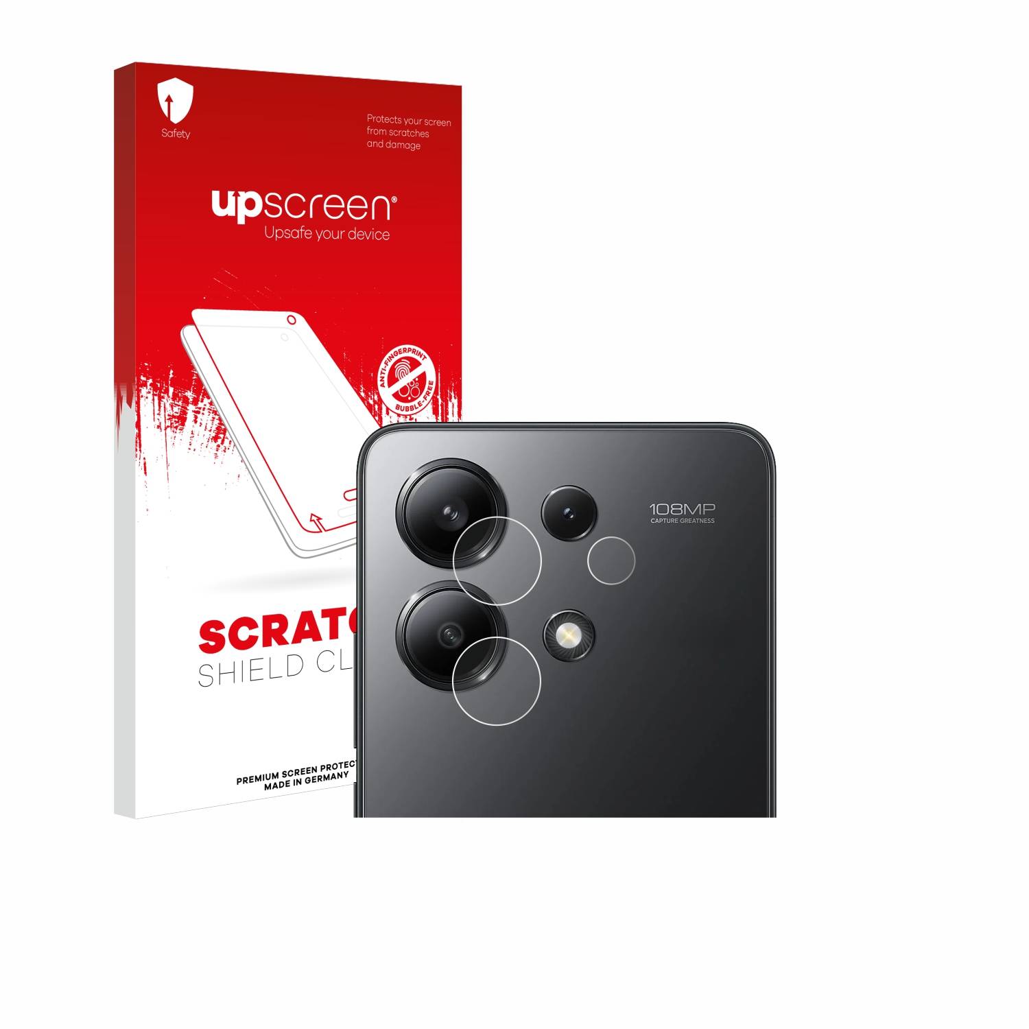 upscreen Scratch Shield Schutzfolie für Xiaomi Redmi Note 13 (NUR Kameraschutz)