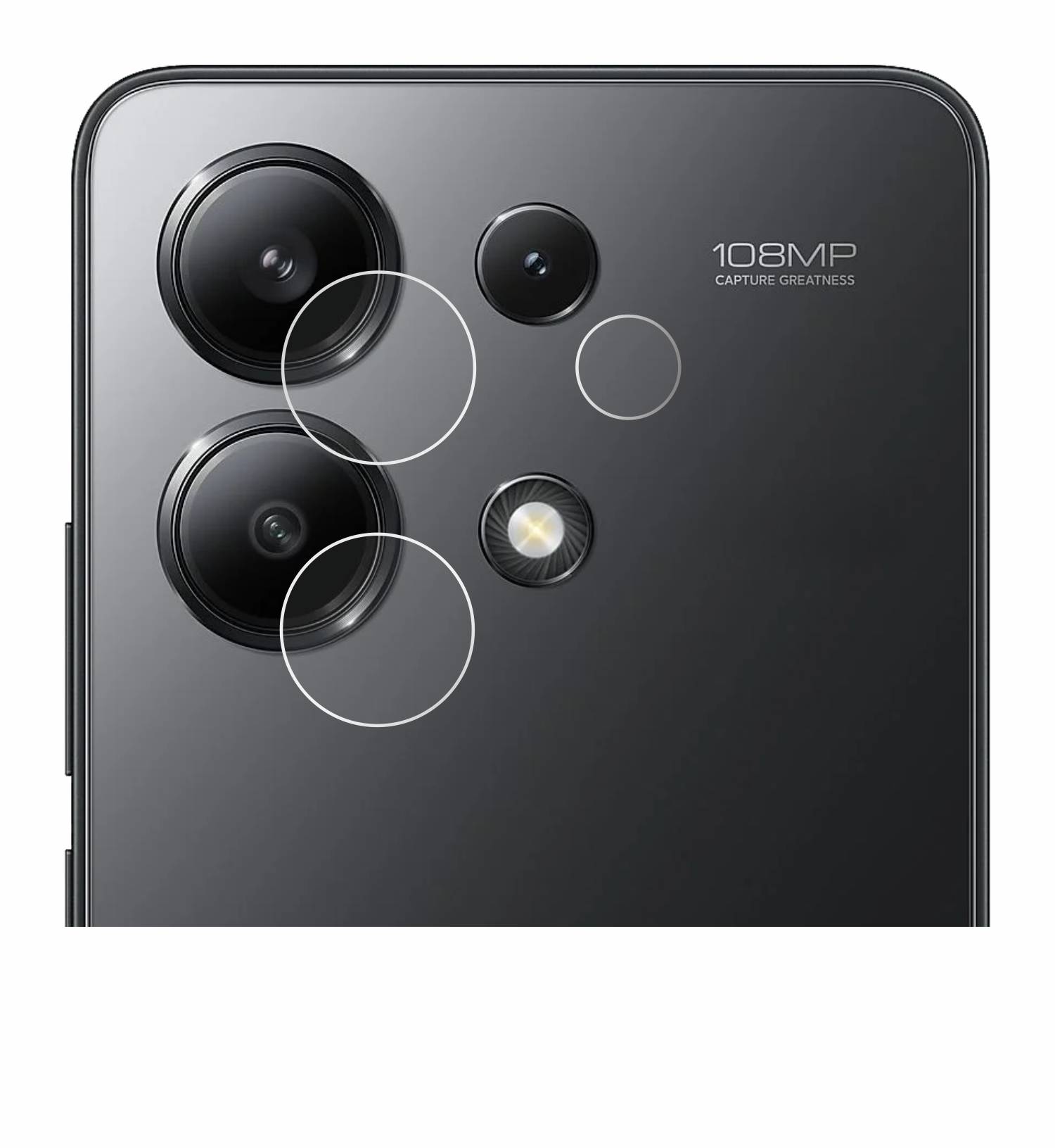 upscreen Scratch Shield Schutzfolie für Xiaomi Redmi Note 13 (NUR Kameraschutz)