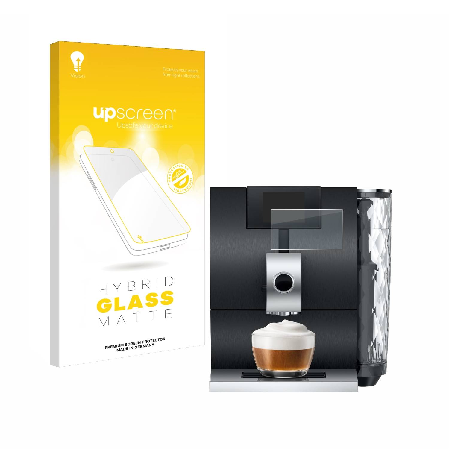 upscreen Hybrid Glas Matt Schutz-Folie für Jura ENA 8