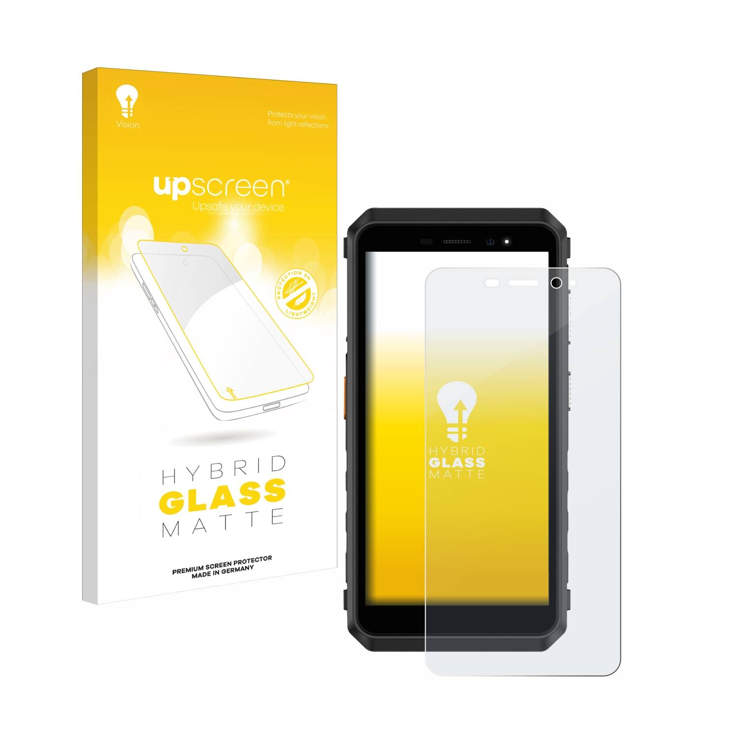 upscreen Hybrid Glas Matt Panzer-Folie für Ulefone Power Armor X11 Pro