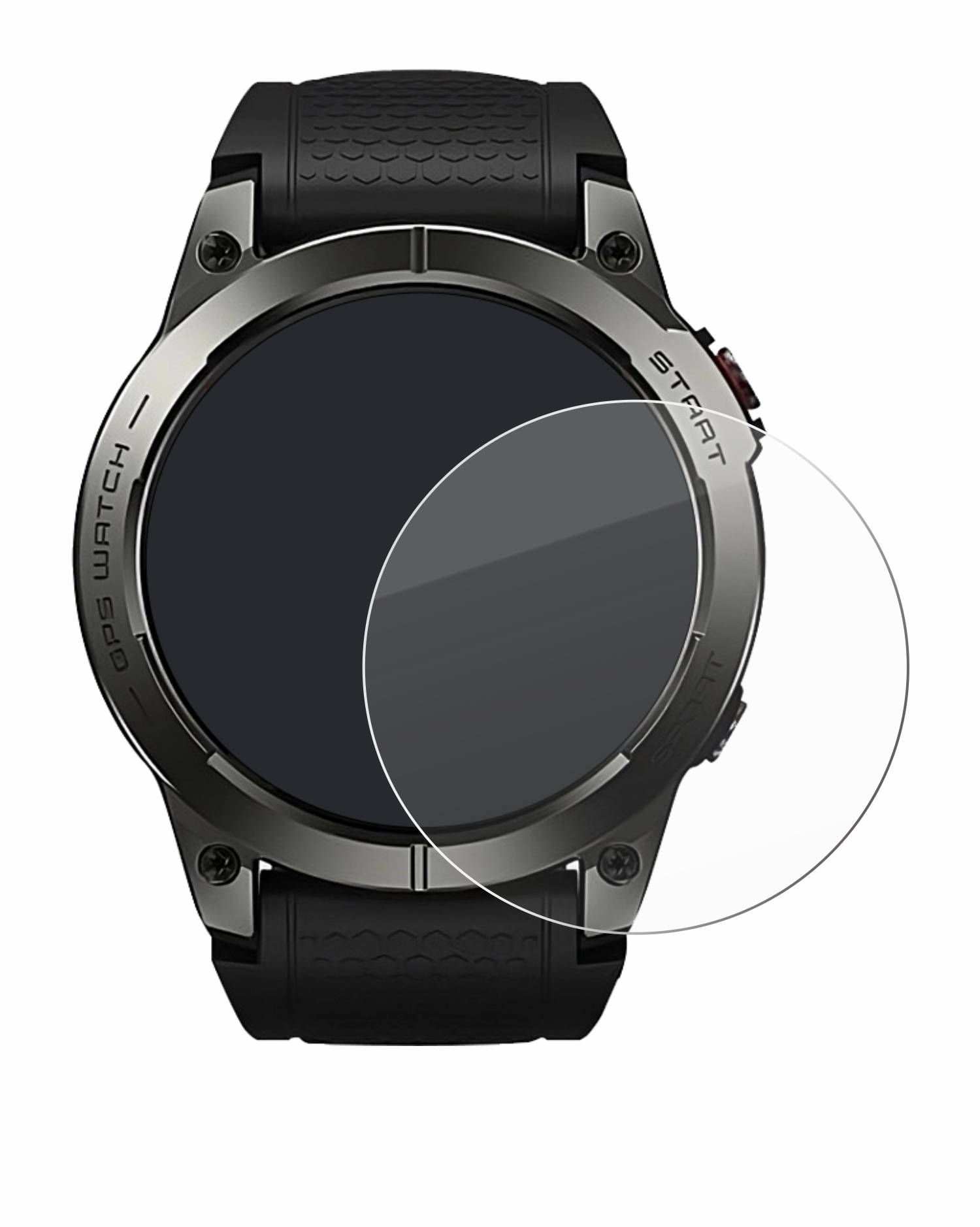 upscreen Hybrid Glas Panzer-Folie für Zeblaze Stratos 3